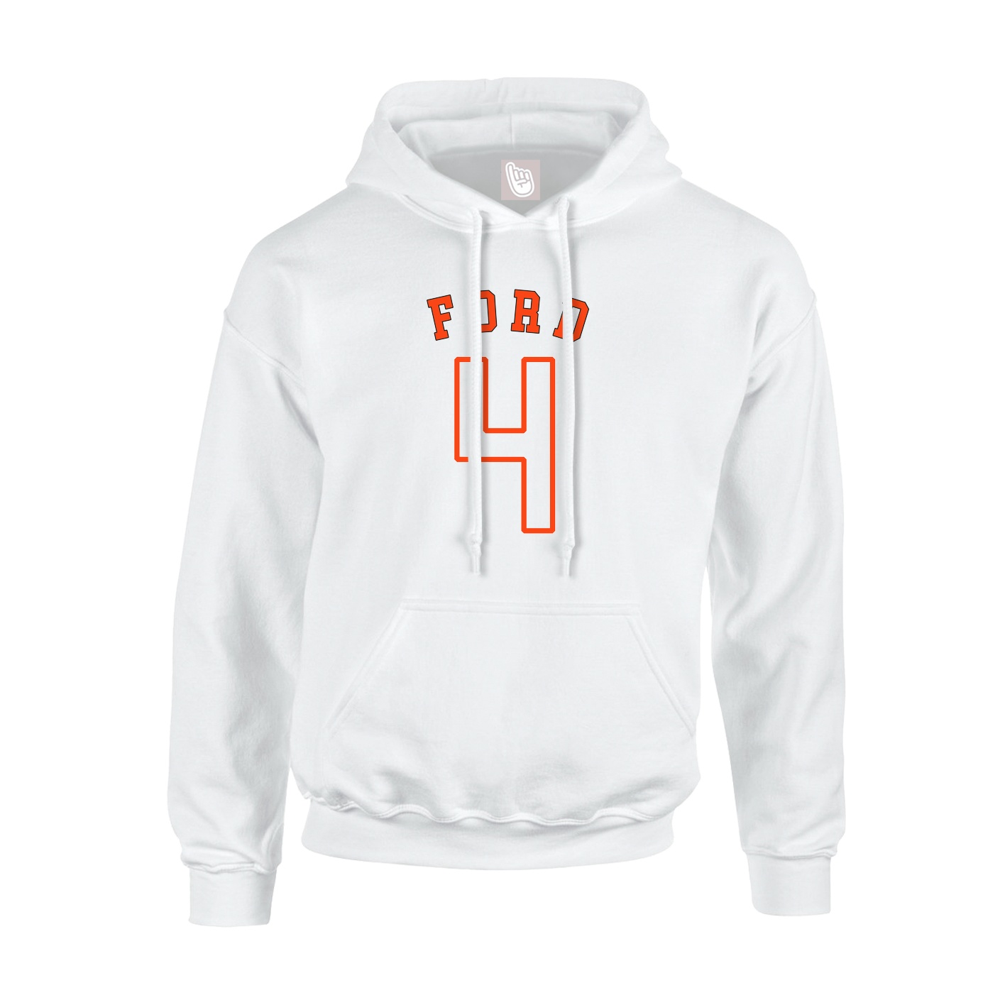 Hoodie — Shirsey Arch in White