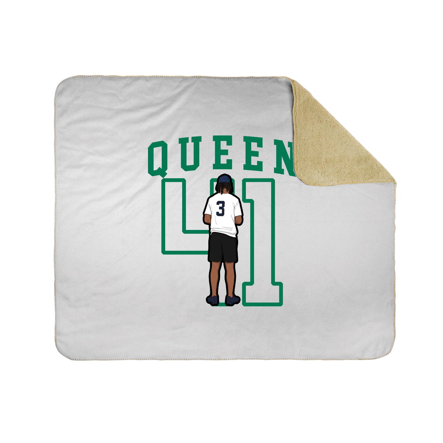 Throw Blanket — Shirsey in White