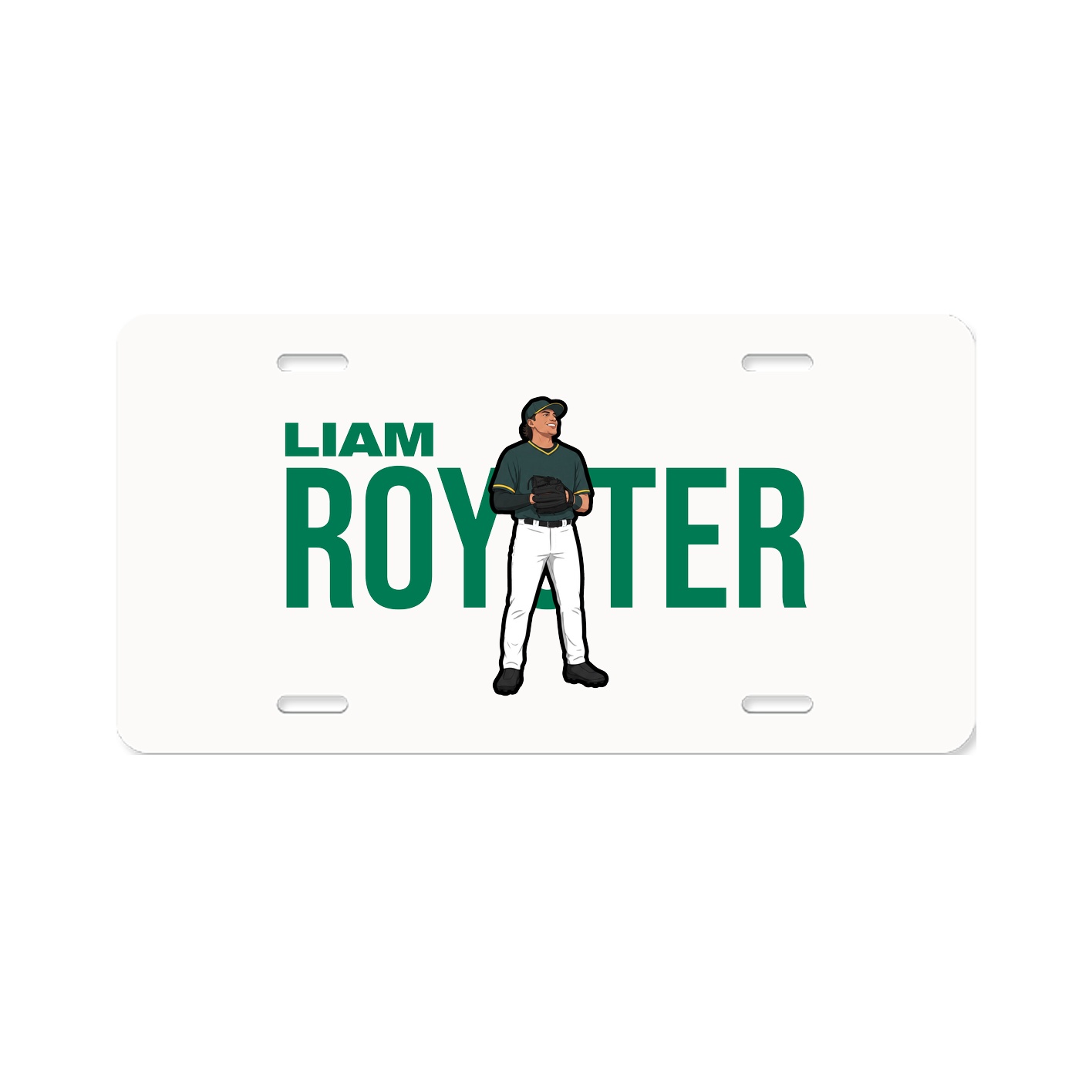 License Plate — Player Name in Classic
