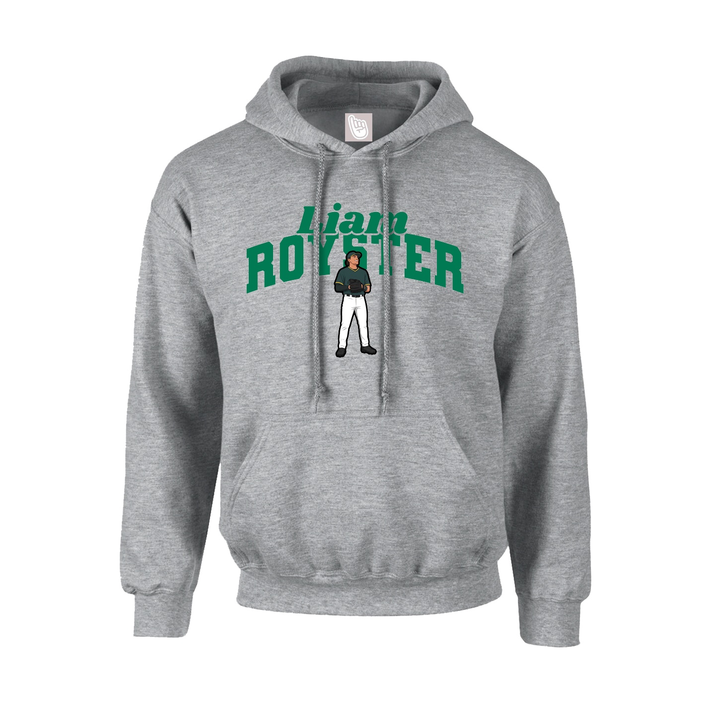 Hoodie — Signature Arch in Grey