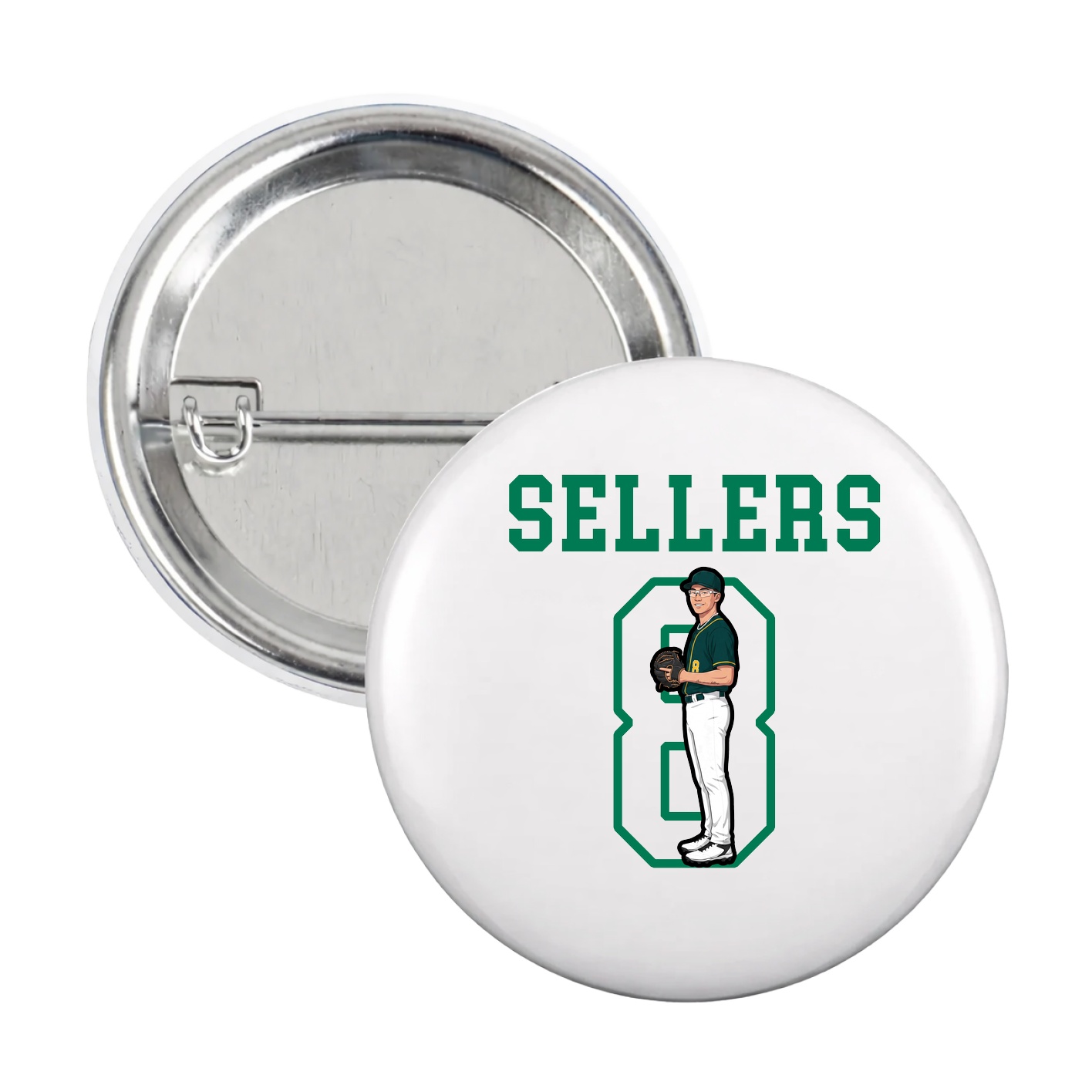 Game Day Button — Shirsey in White