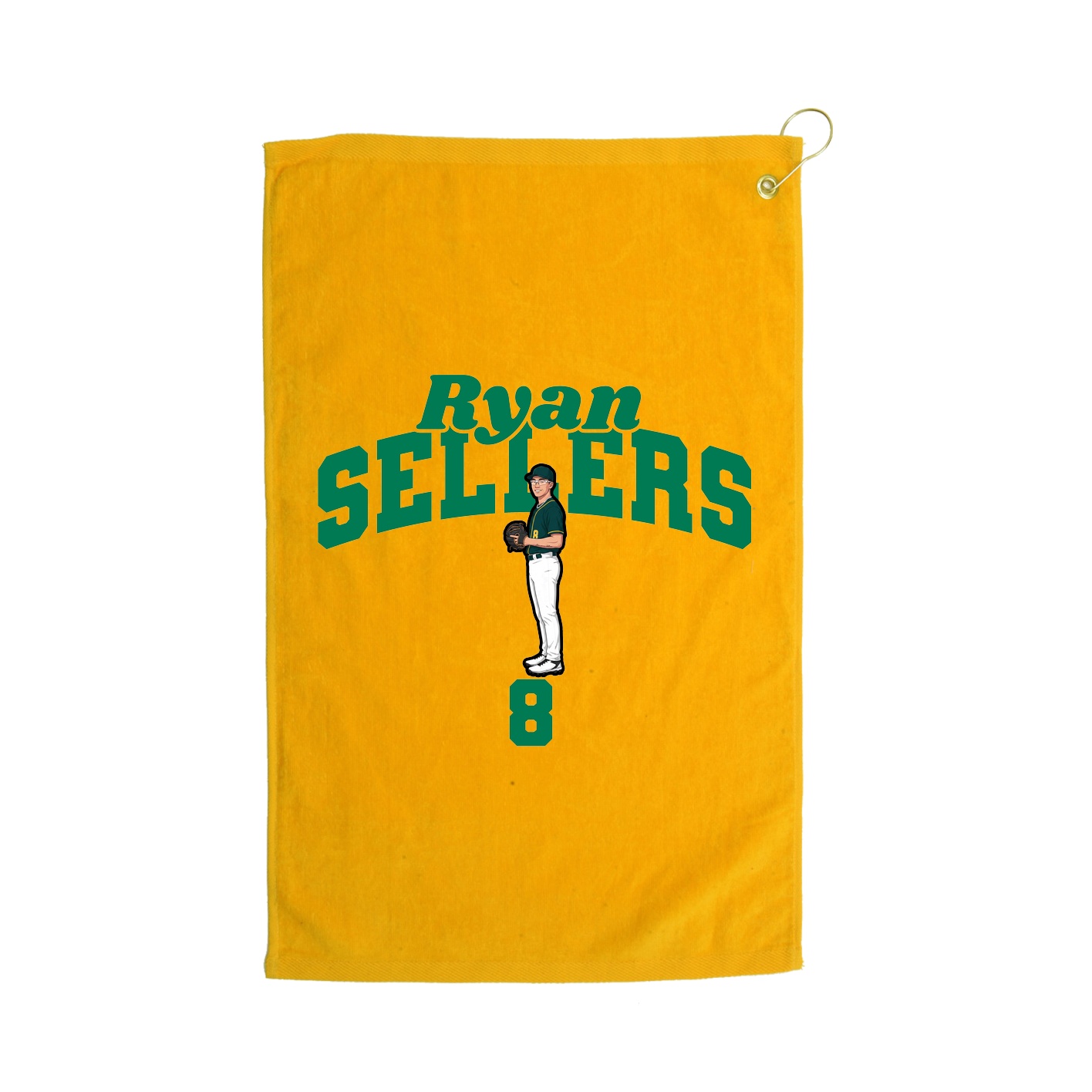 Golf Towel — Signature Arch in Gold