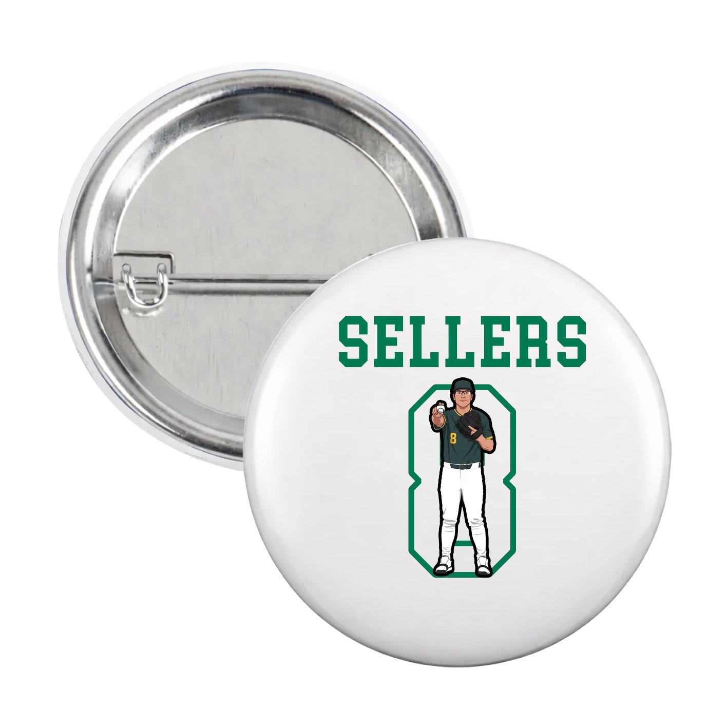 Game Day Button — Shirsey in White