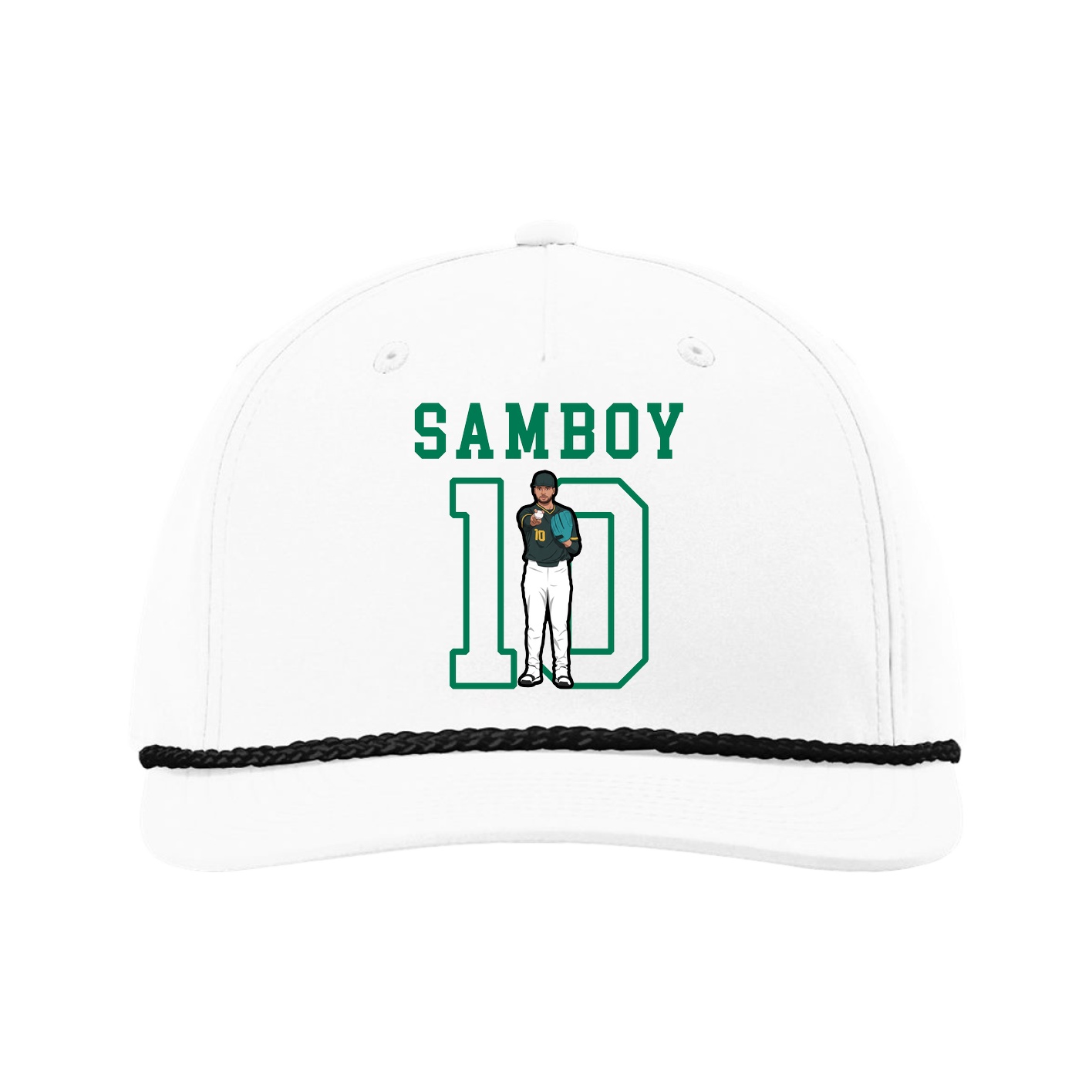 Five-Panel Classic Rope Cap — Shirsey in White