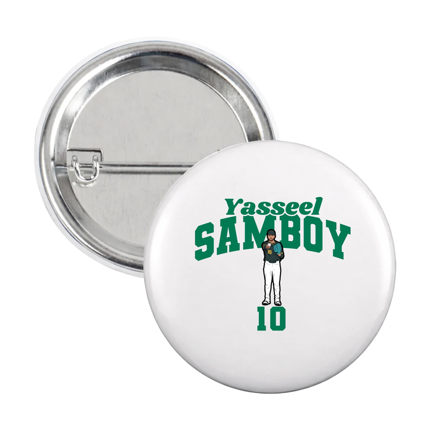 Game Day Button — Signature Arch in White