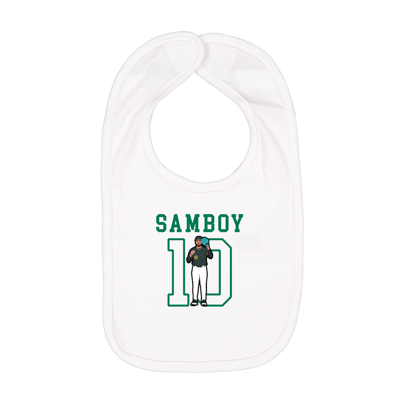 Infant Bib — Shirsey in White