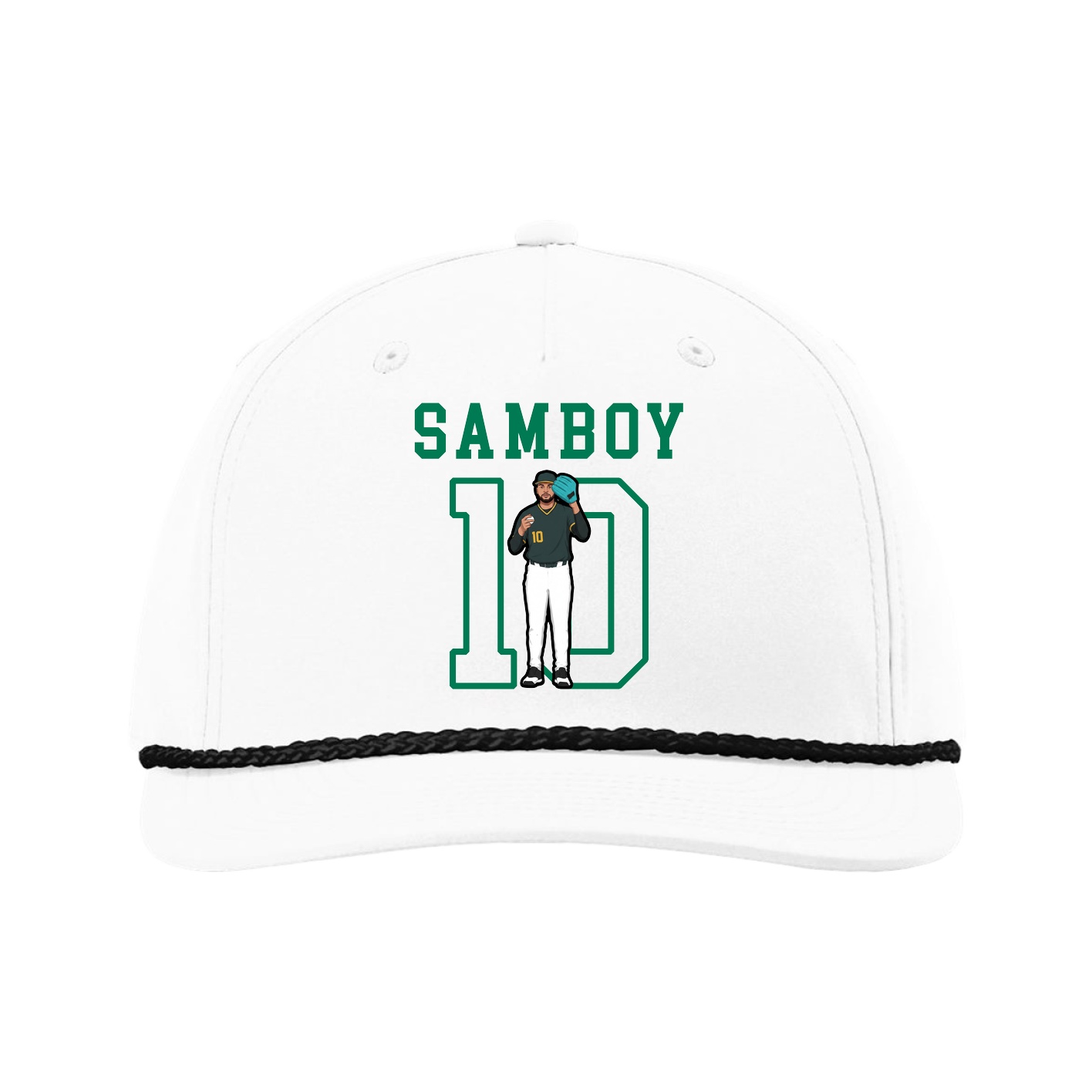 Five-Panel Classic Rope Cap — Shirsey in White