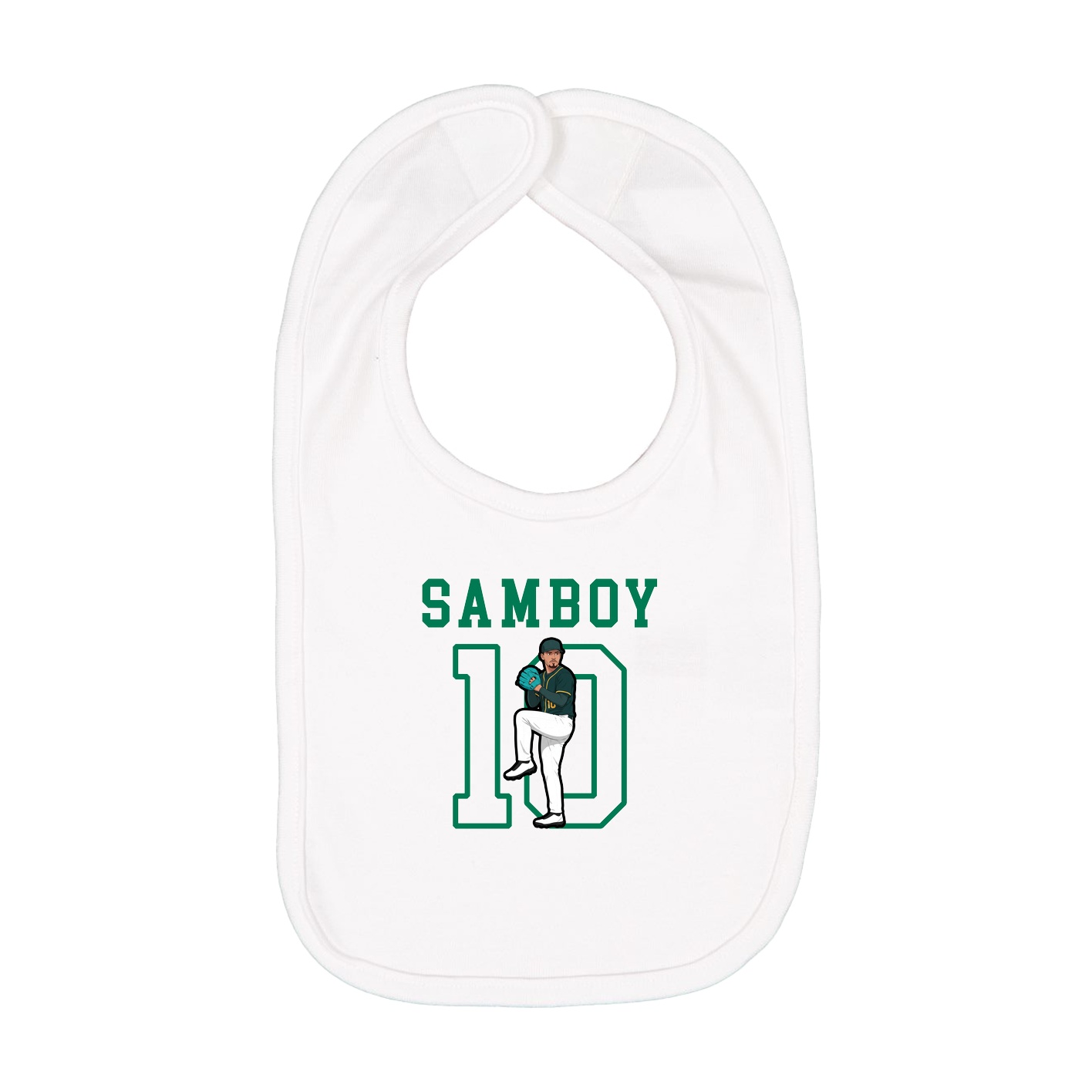 Infant Bib — Shirsey in White