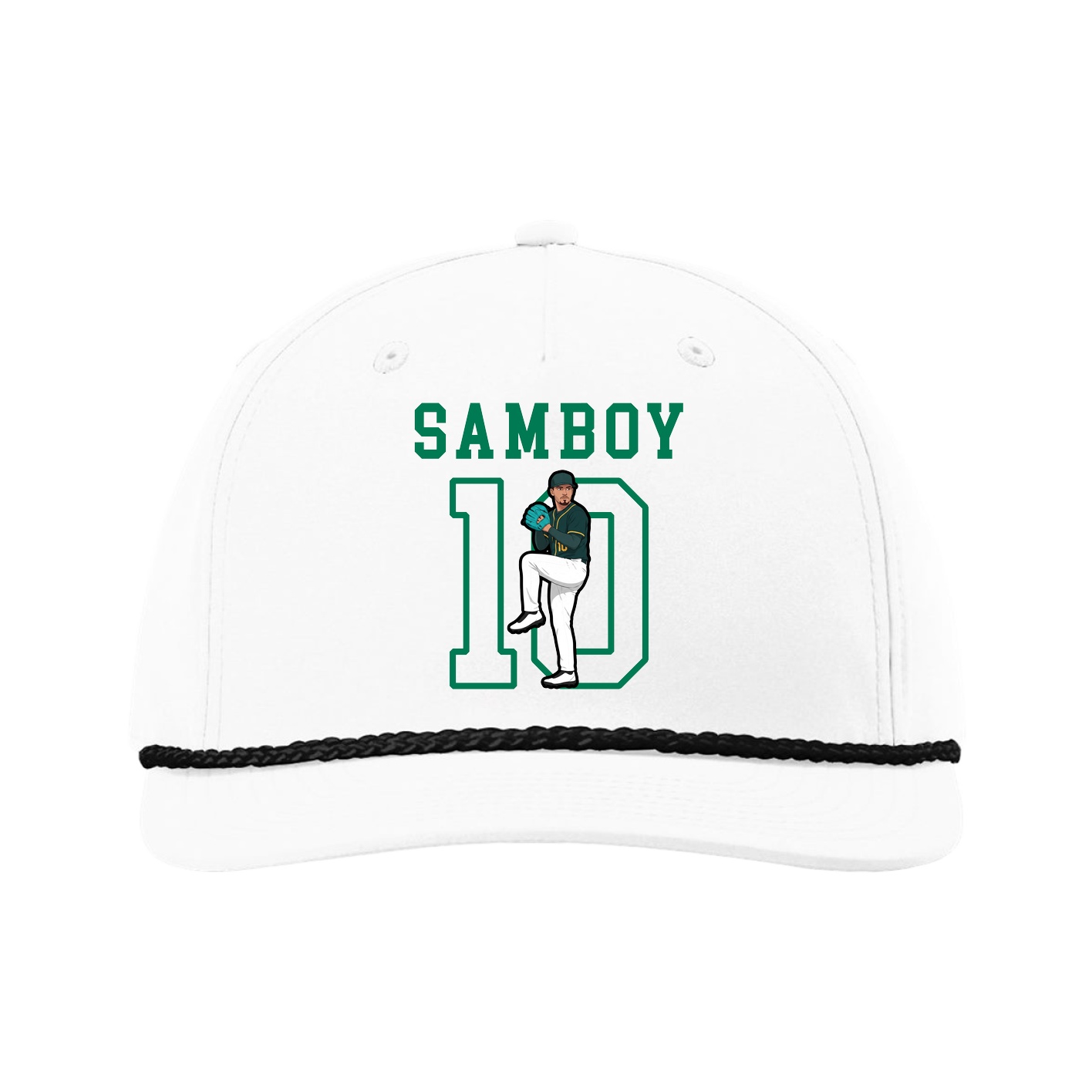 Five-Panel Classic Rope Cap — Shirsey in White