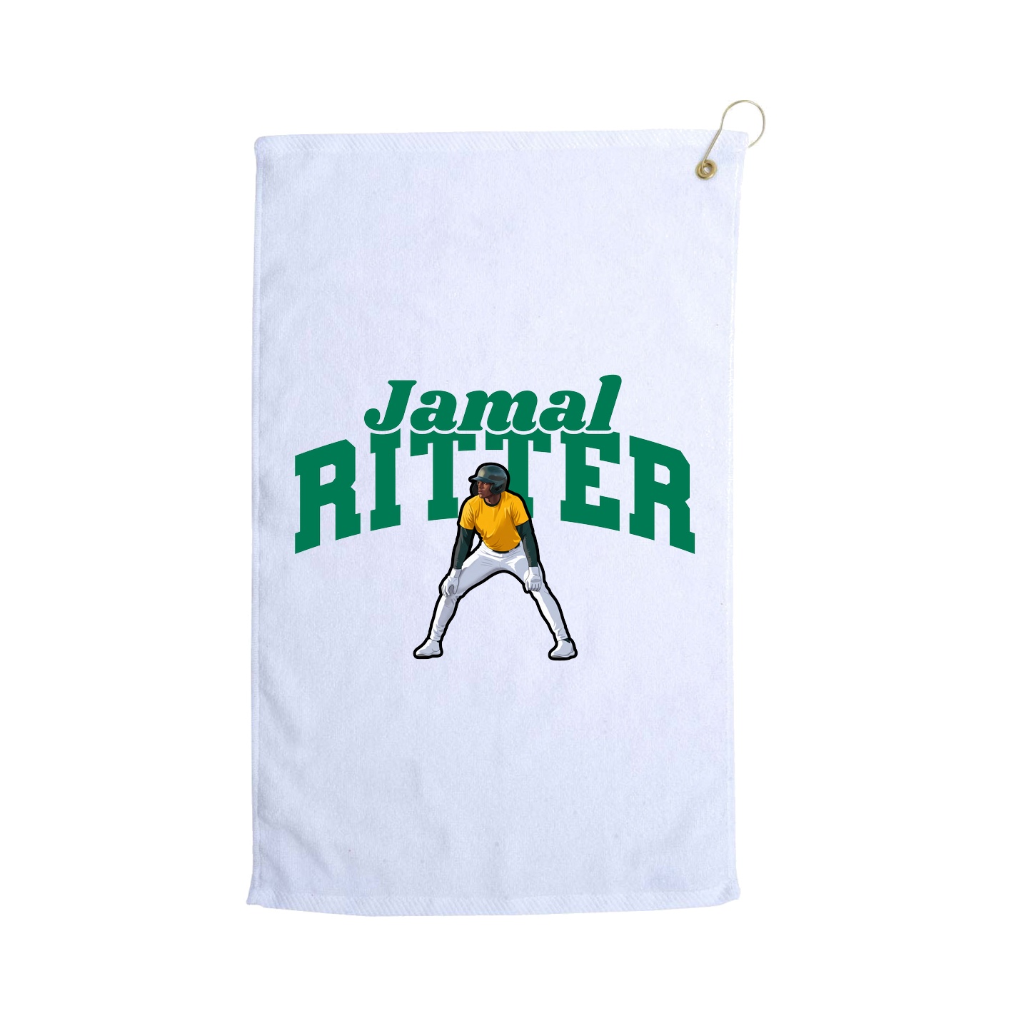 Golf Towel — Signature Arch in White