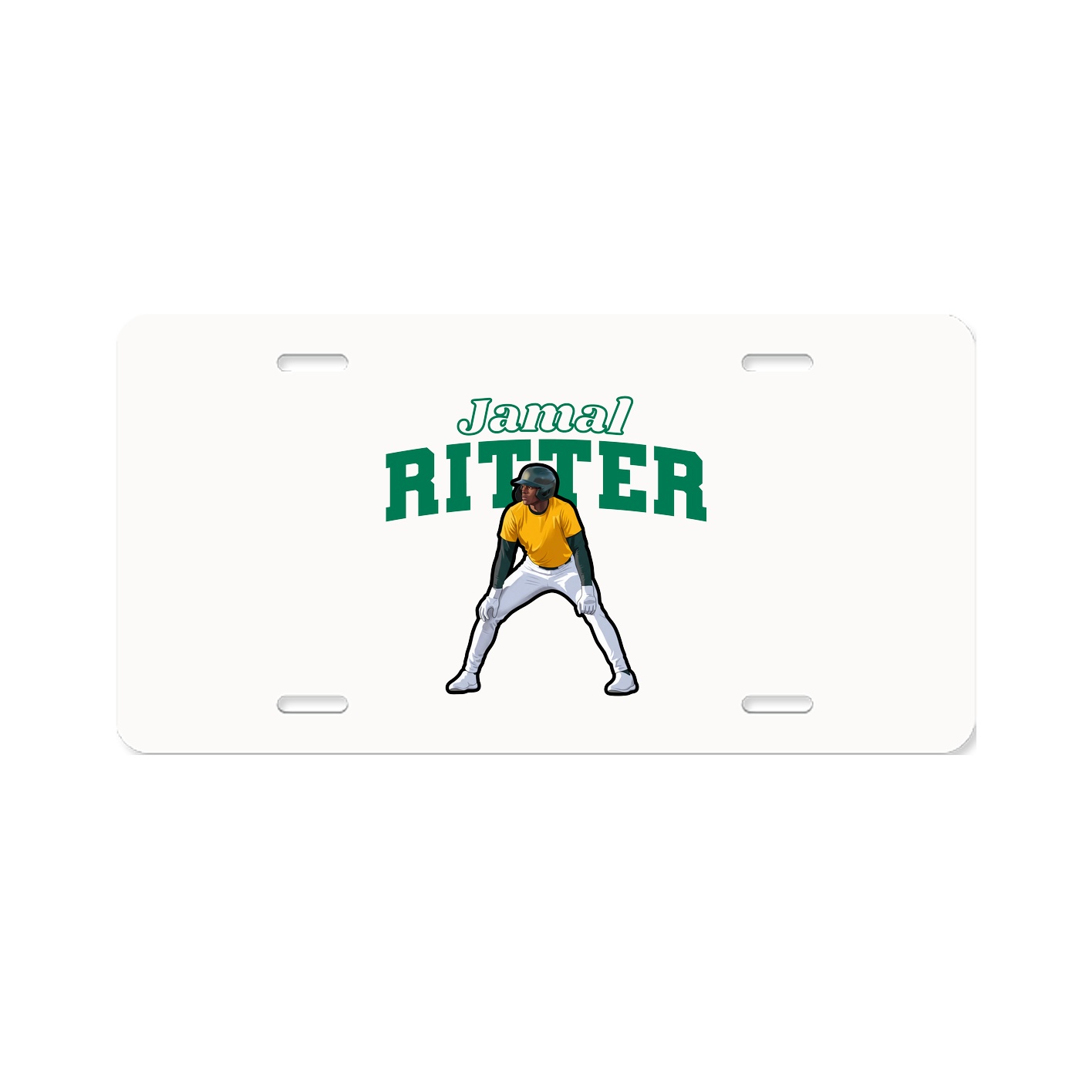 License Plate — Name Arch in Classic