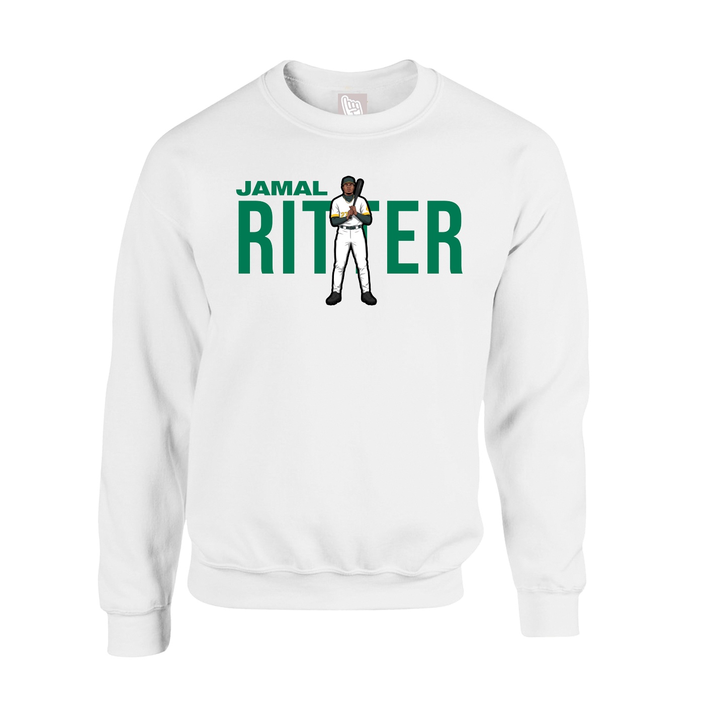 Fleece Crew — Player Name in White