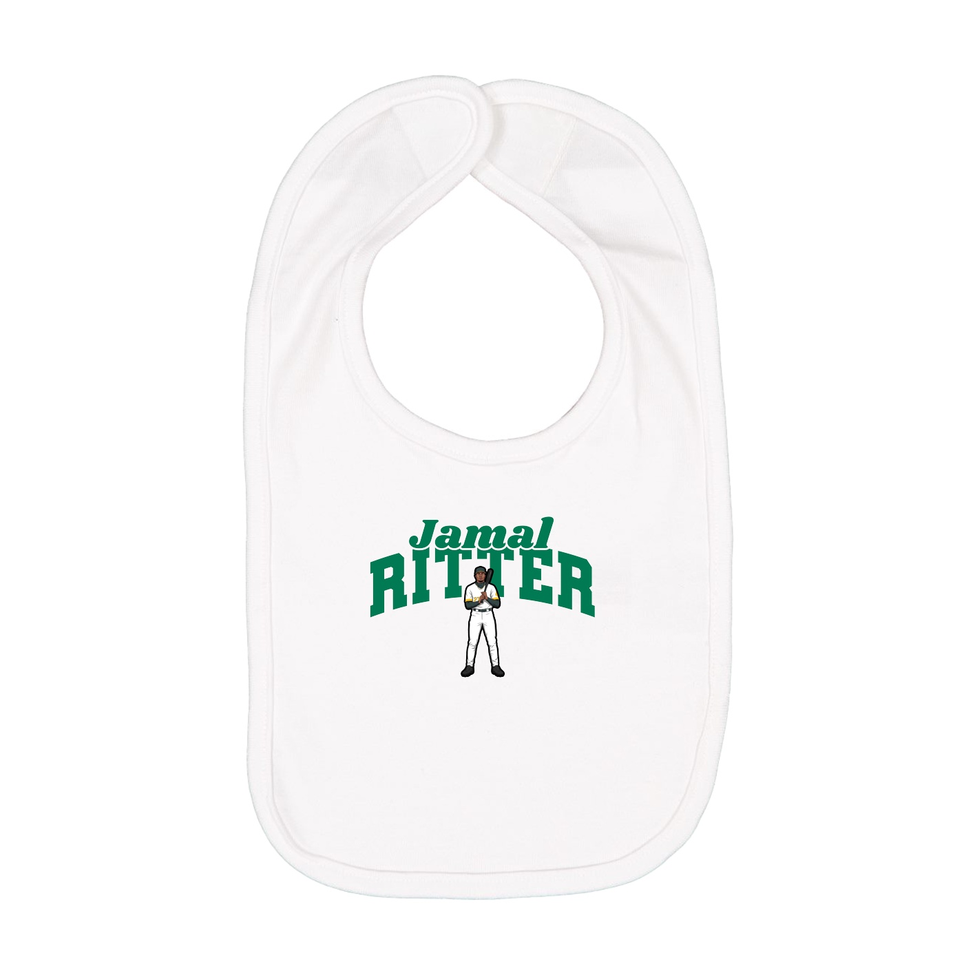 Infant Bib — Signature Arch in White