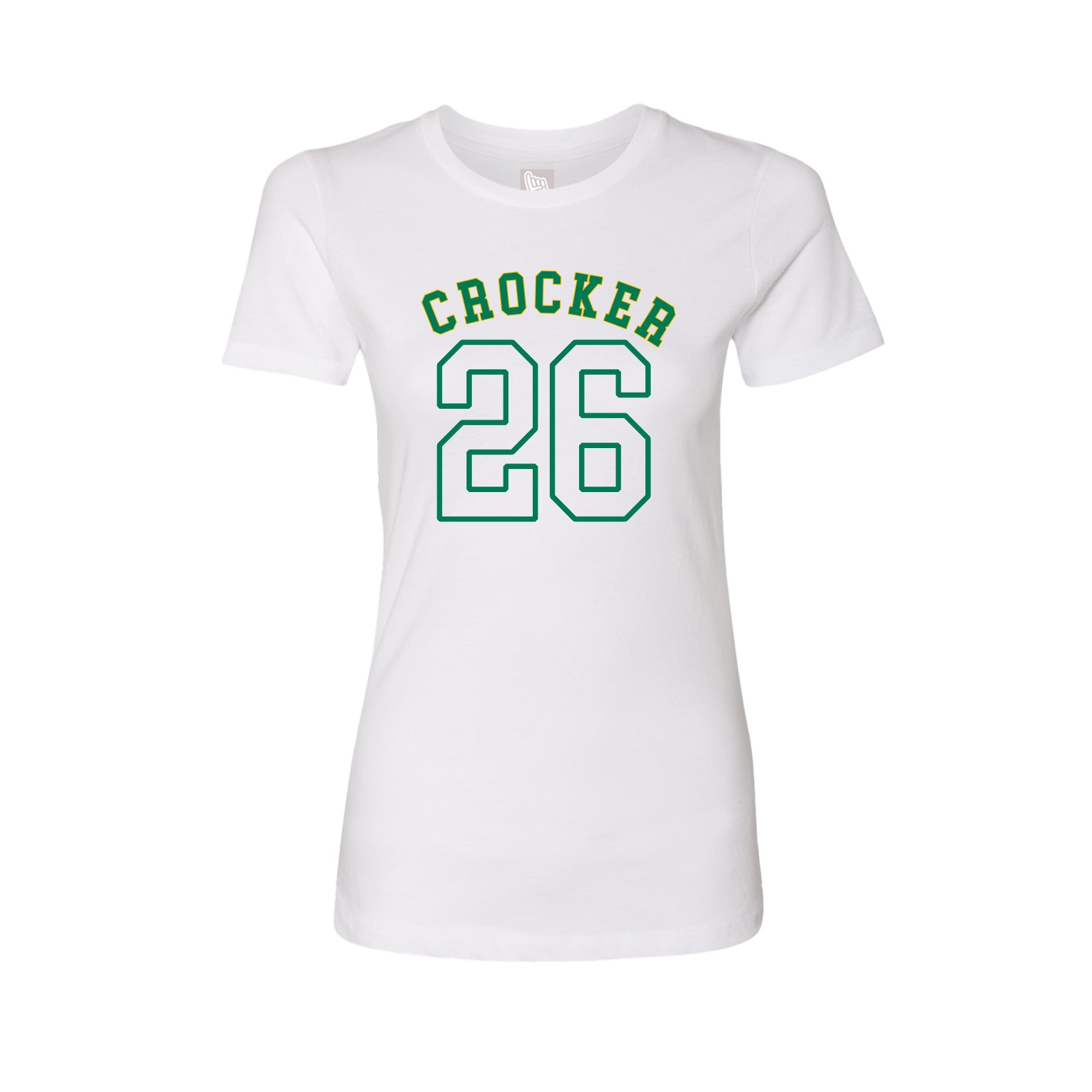 Fitted Women's Tee — Shirsey Arch in White