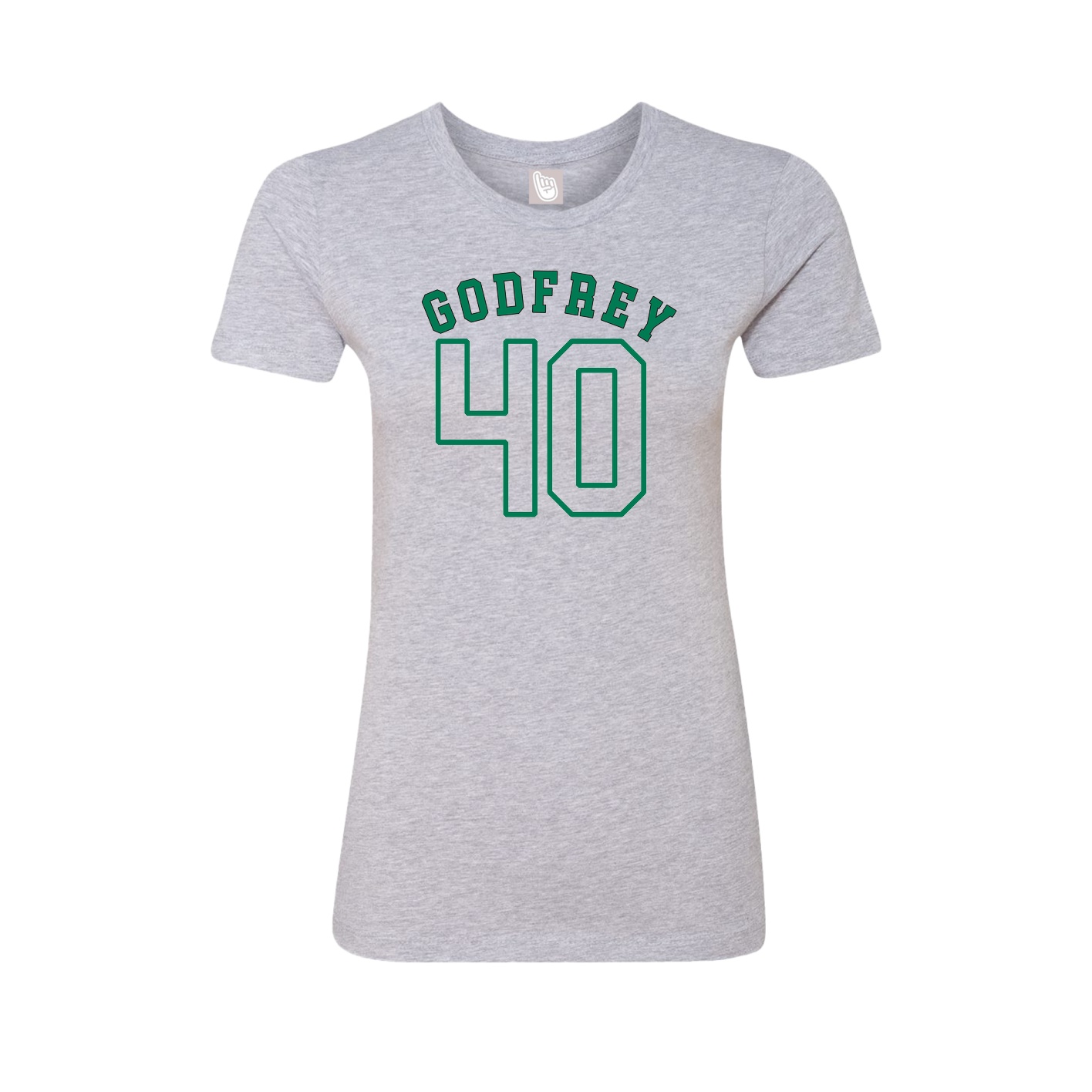 Fitted Women's Tee — Shirsey Arch in Grey