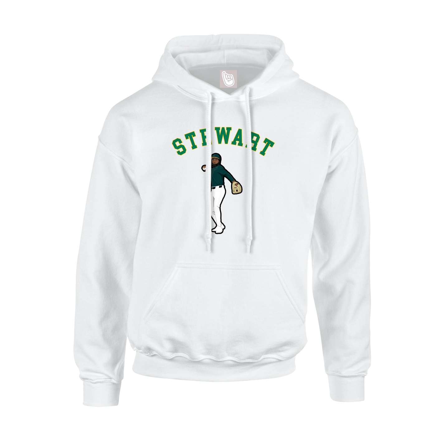 Hoodie — Shirsey Arch in White