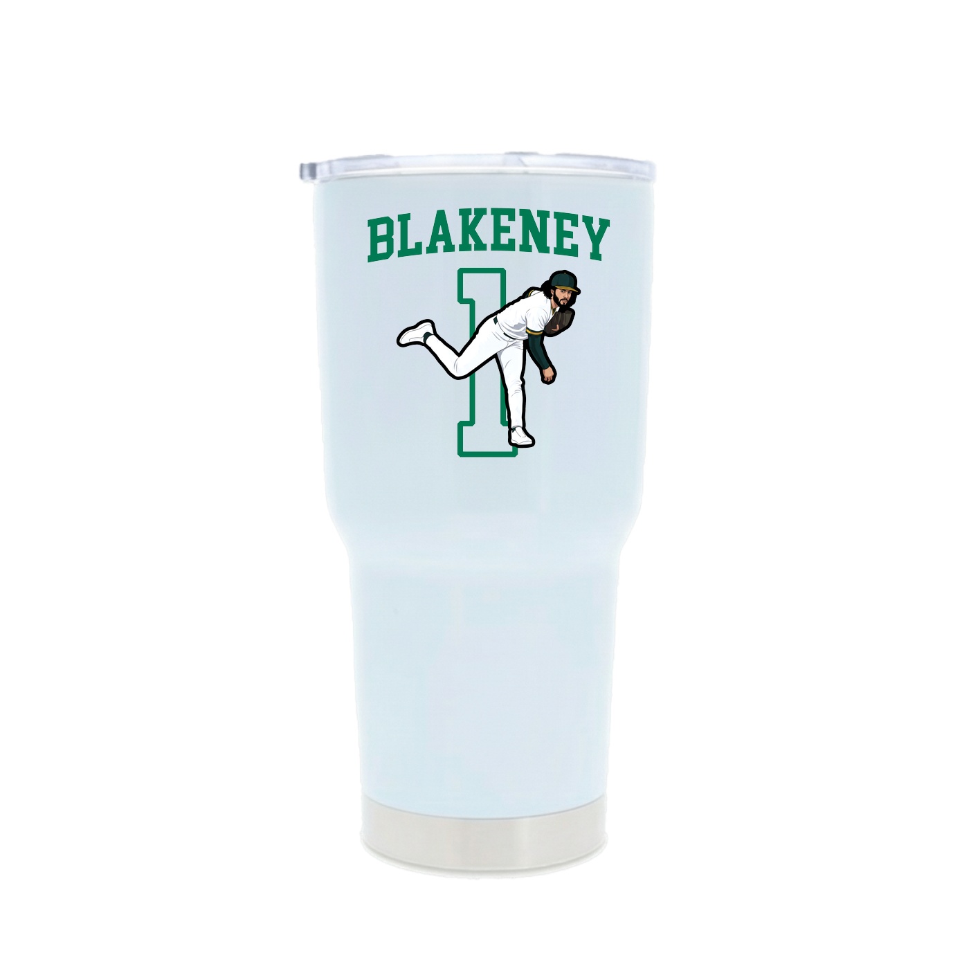 30oz Stainless Steel Tumbler — Shirsey in White