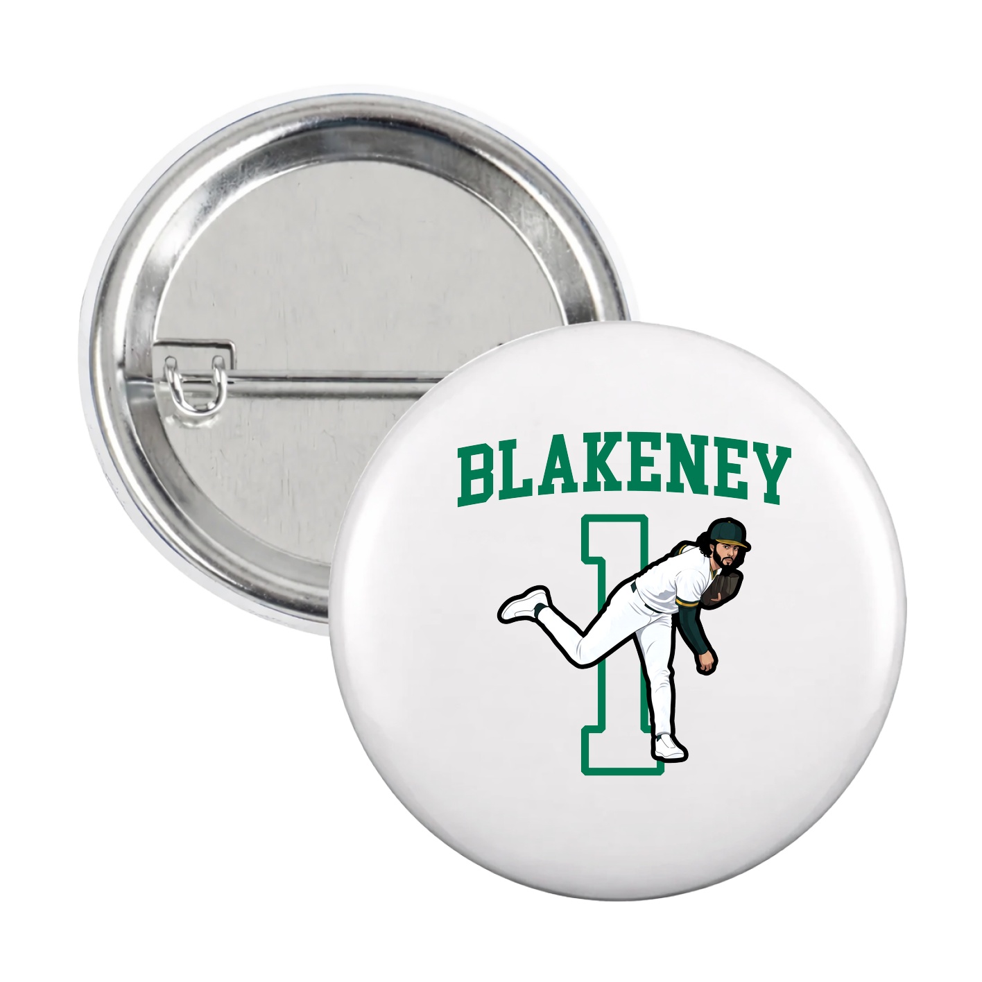 Game Day Button — Shirsey in White