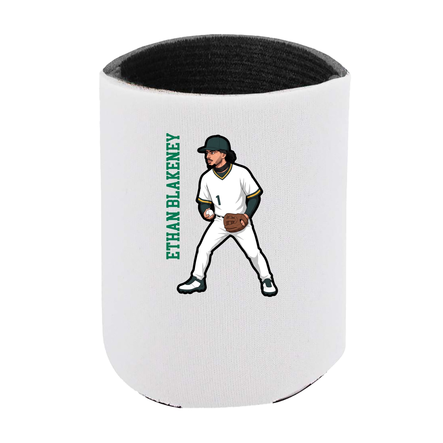Can Holder — Name Vertical in White
