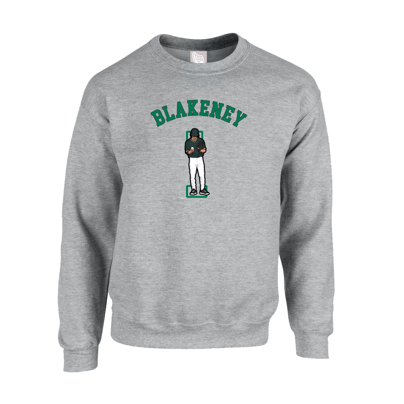 Fleece Crew — Shirsey Arch in Grey