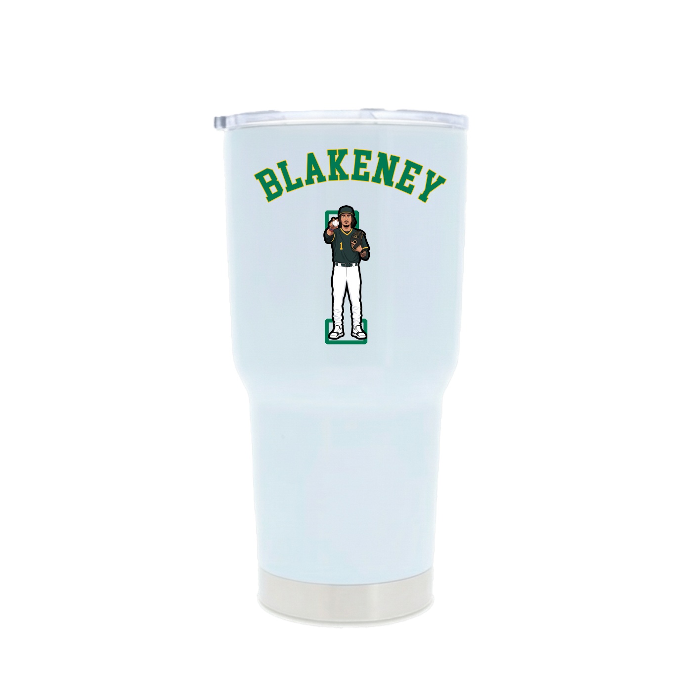 30oz Stainless Steel Tumbler — Shirsey Arch in White