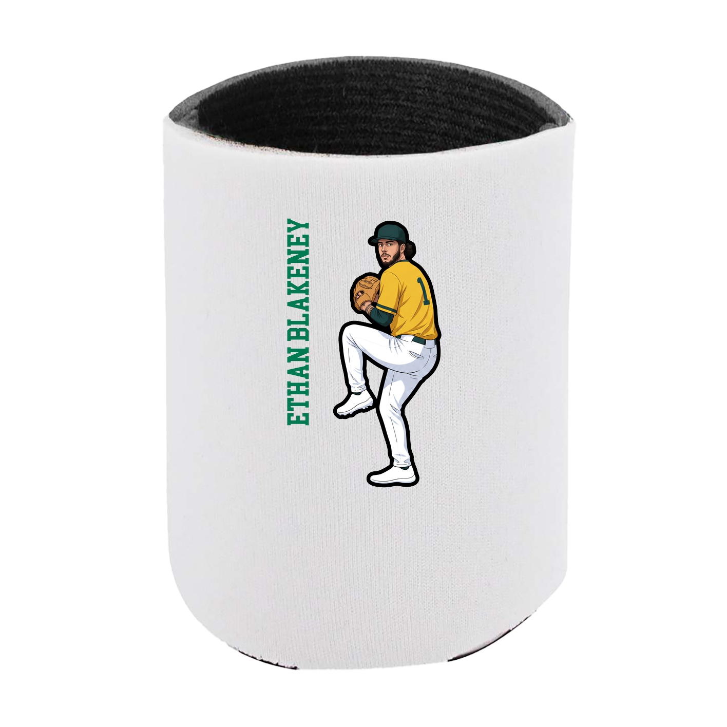 Can Holder — Name Vertical in White