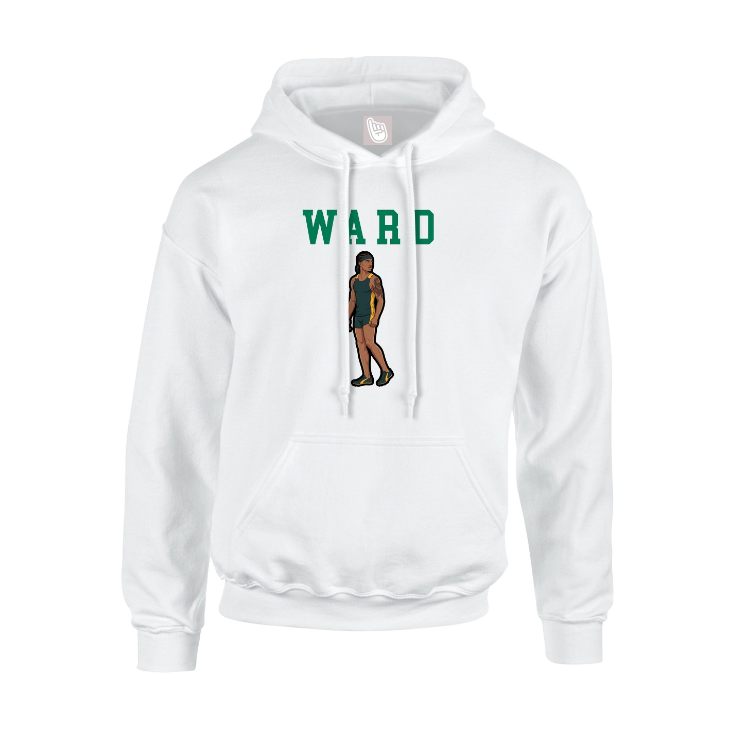 Hoodie — Shirsey in White