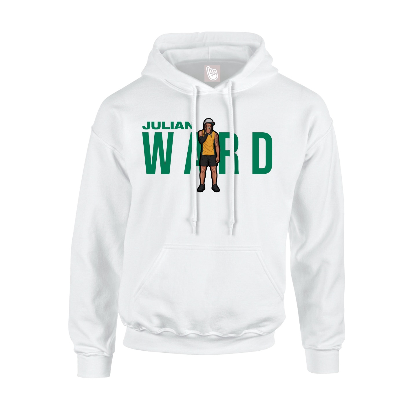 Youth Hoodie — Player Name in White