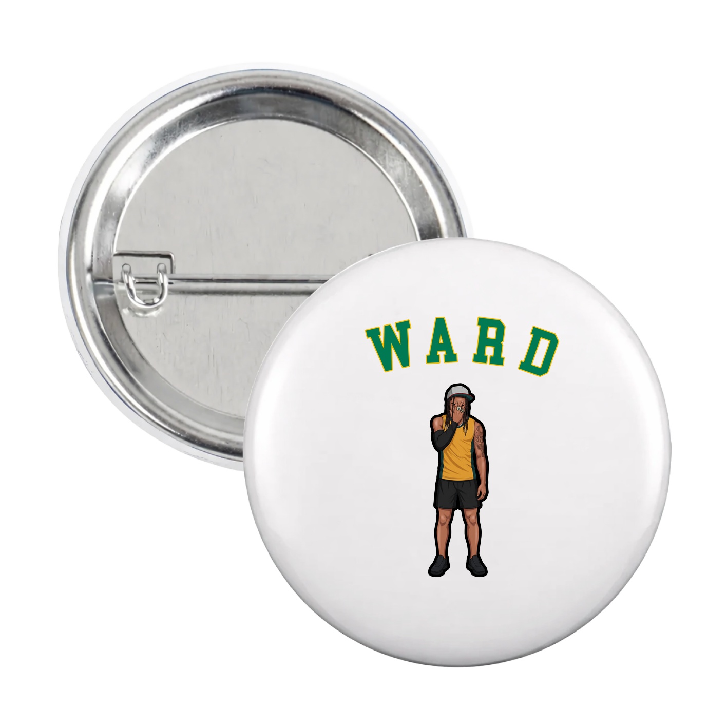 Game Day Button — Shirsey Arch in White