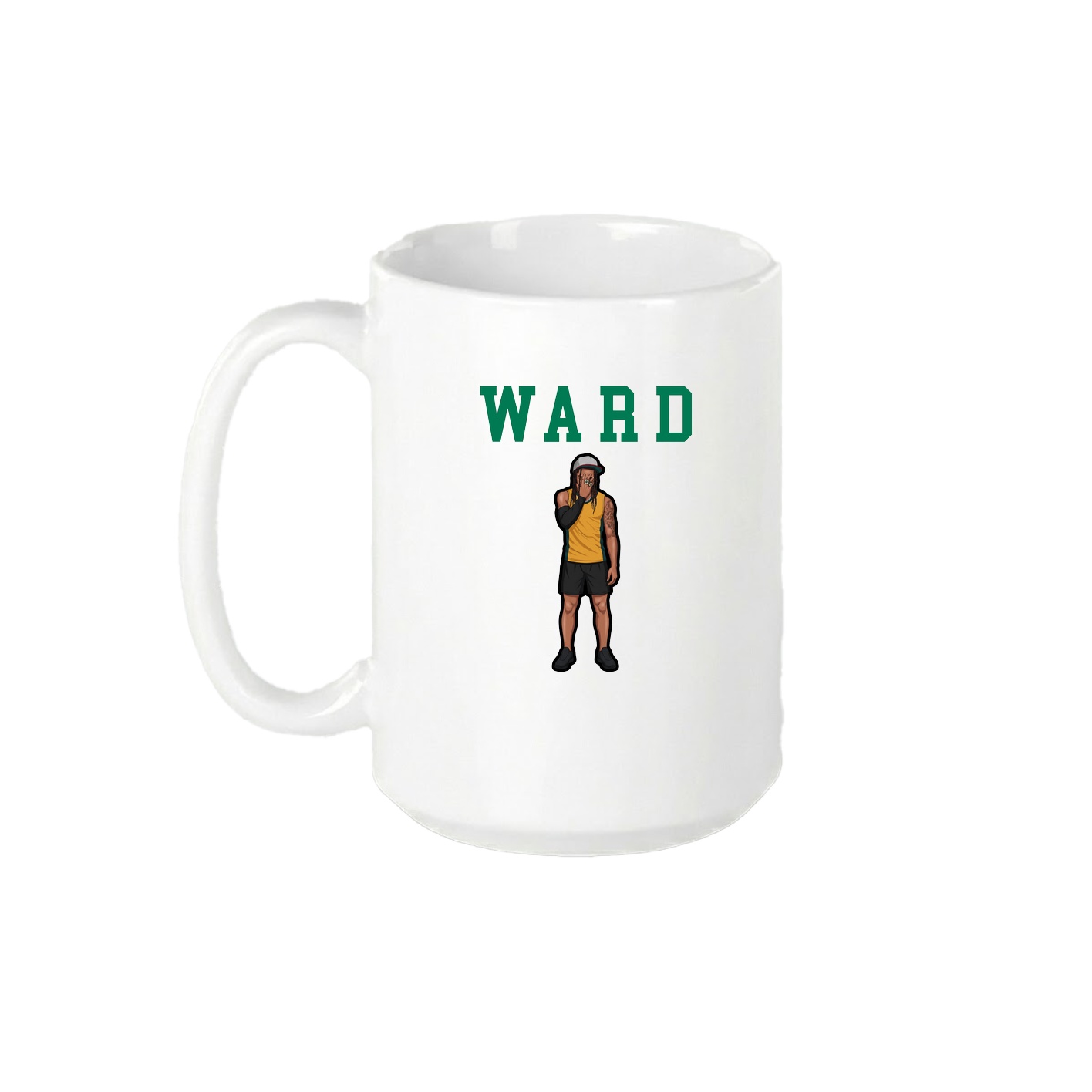 15oz Coffee Mug — Shirsey in White