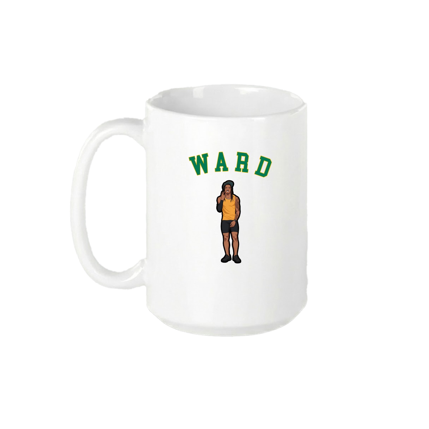15oz Coffee Mug — Shirsey Arch in White