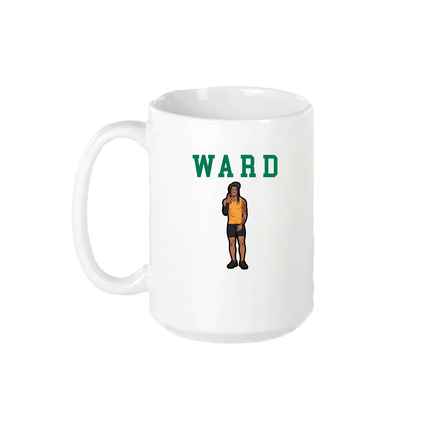 15oz Coffee Mug — Shirsey in White