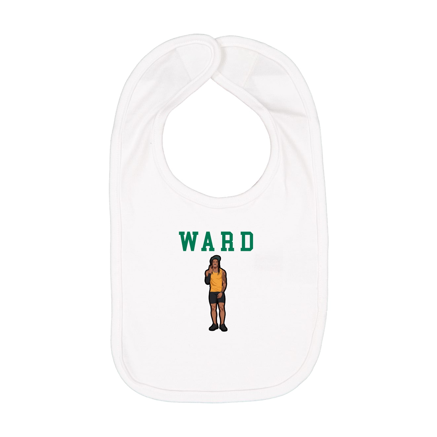Infant Bib — Shirsey in White