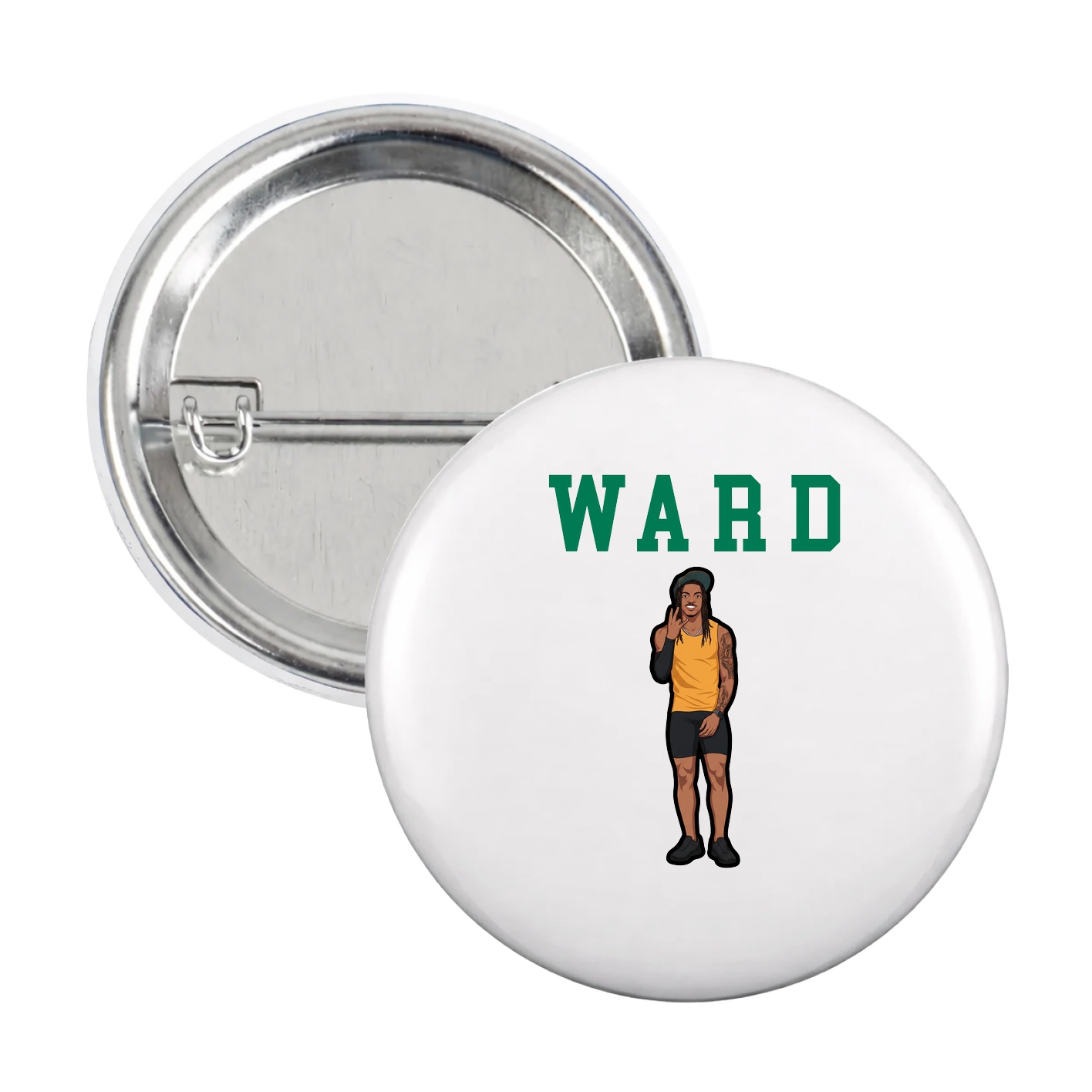 Game Day Button — Shirsey in White