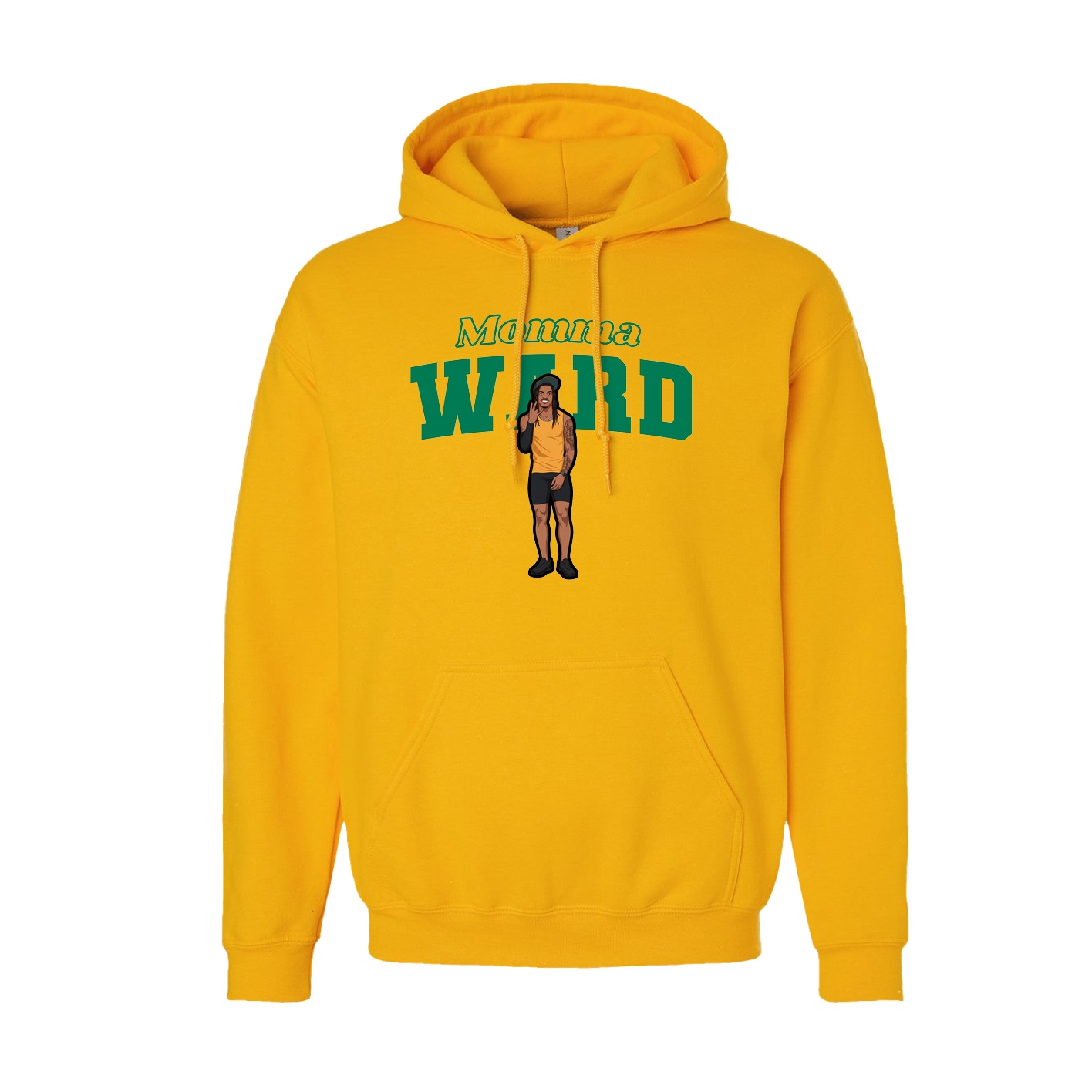 Youth Hoodie — Mothers Day Block in Gold