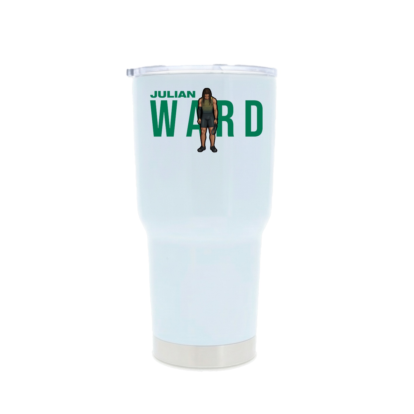 30oz Stainless Steel Tumbler — Player Name in White