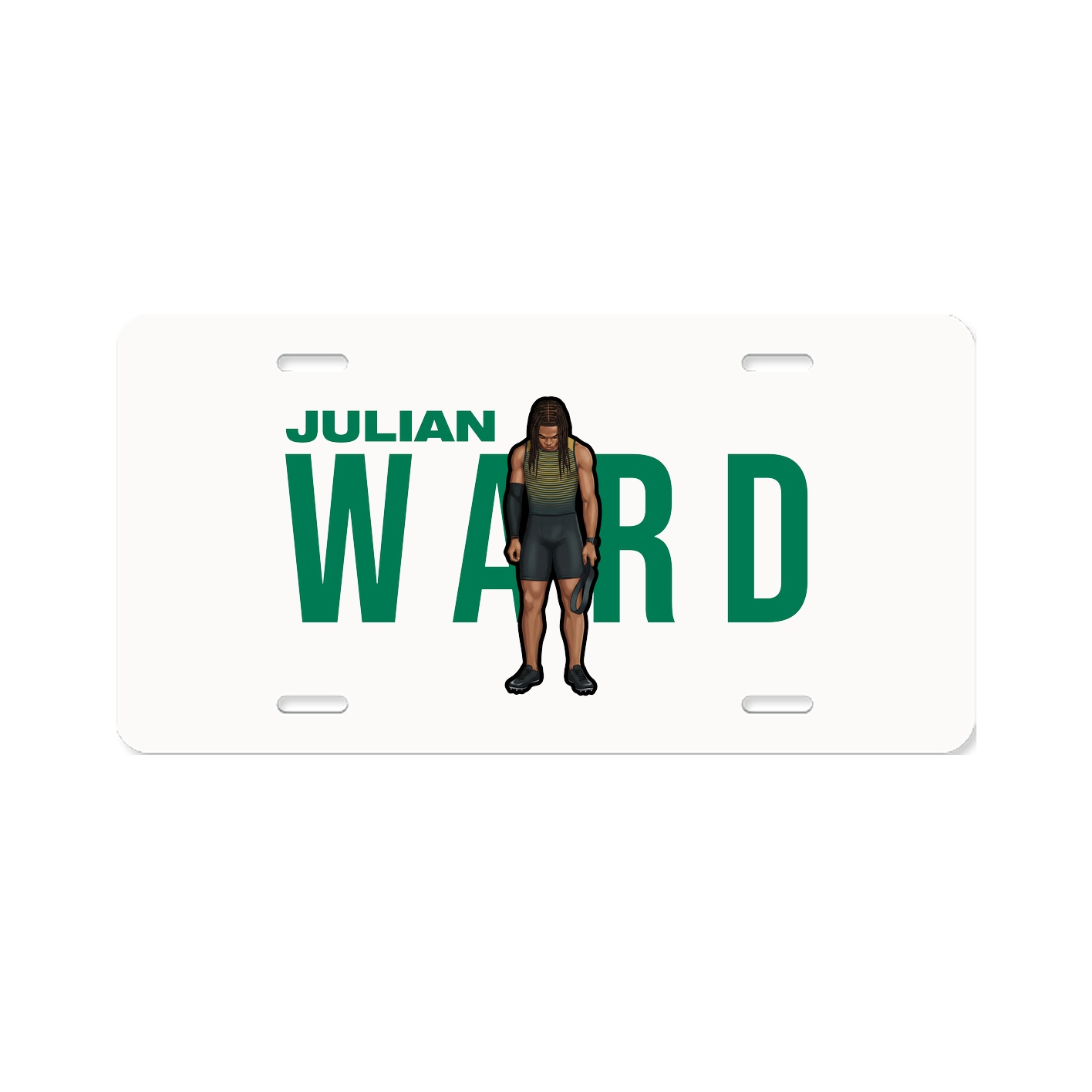 License Plate — Player Name in Classic