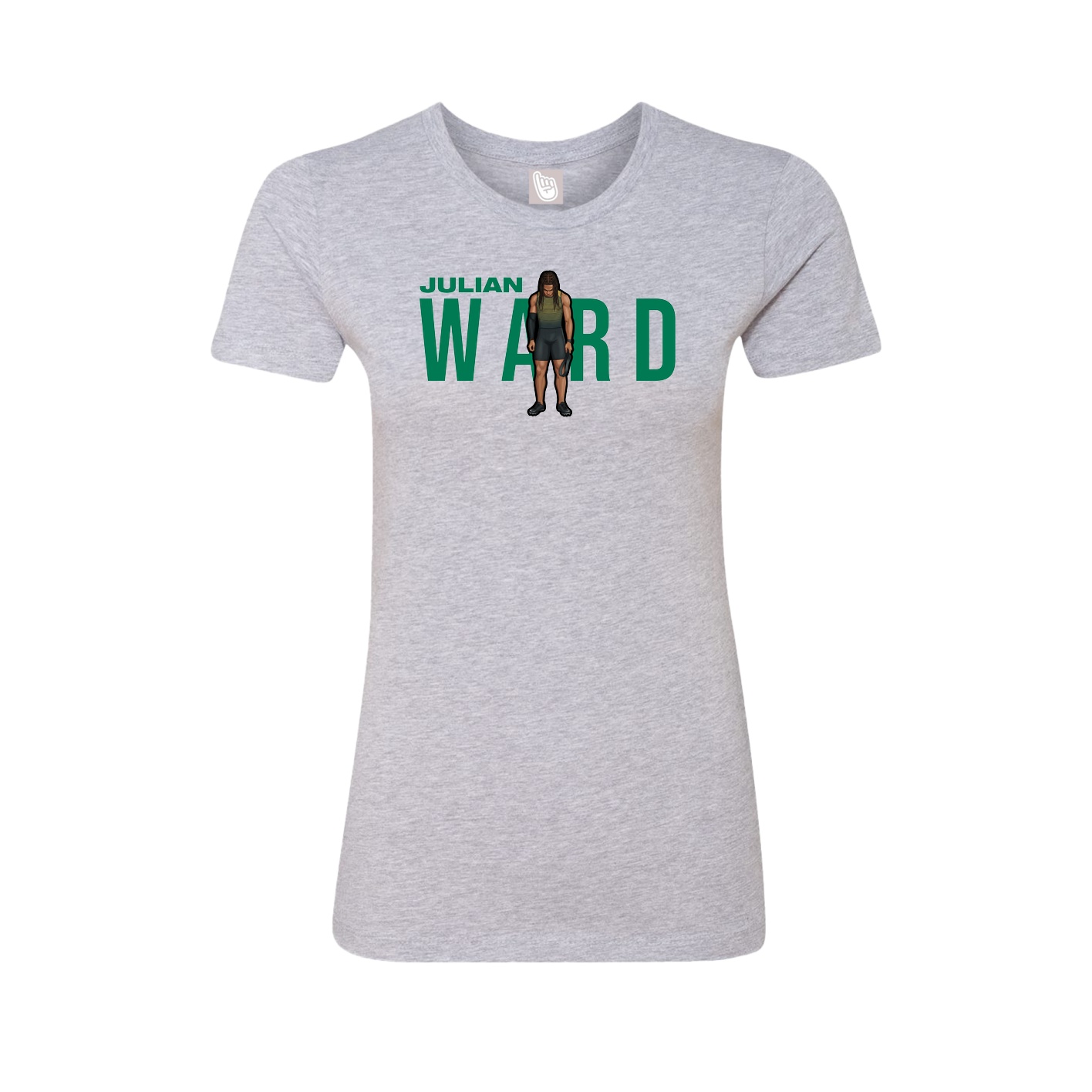 Womens Tee — Player Name in Grey