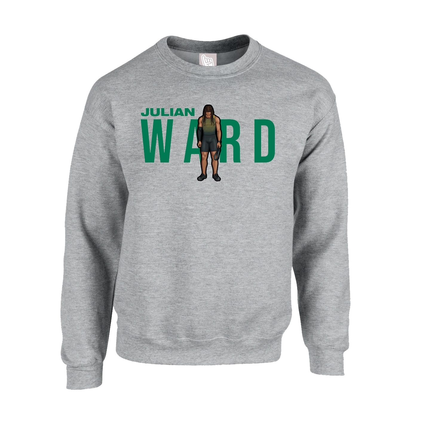 Fleece Crew — Player Name in Grey
