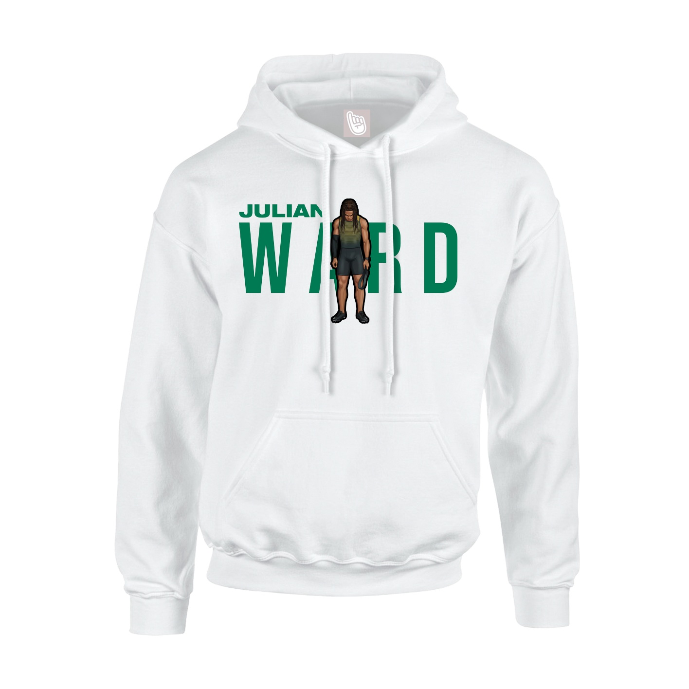 Youth Hoodie — Player Name in White