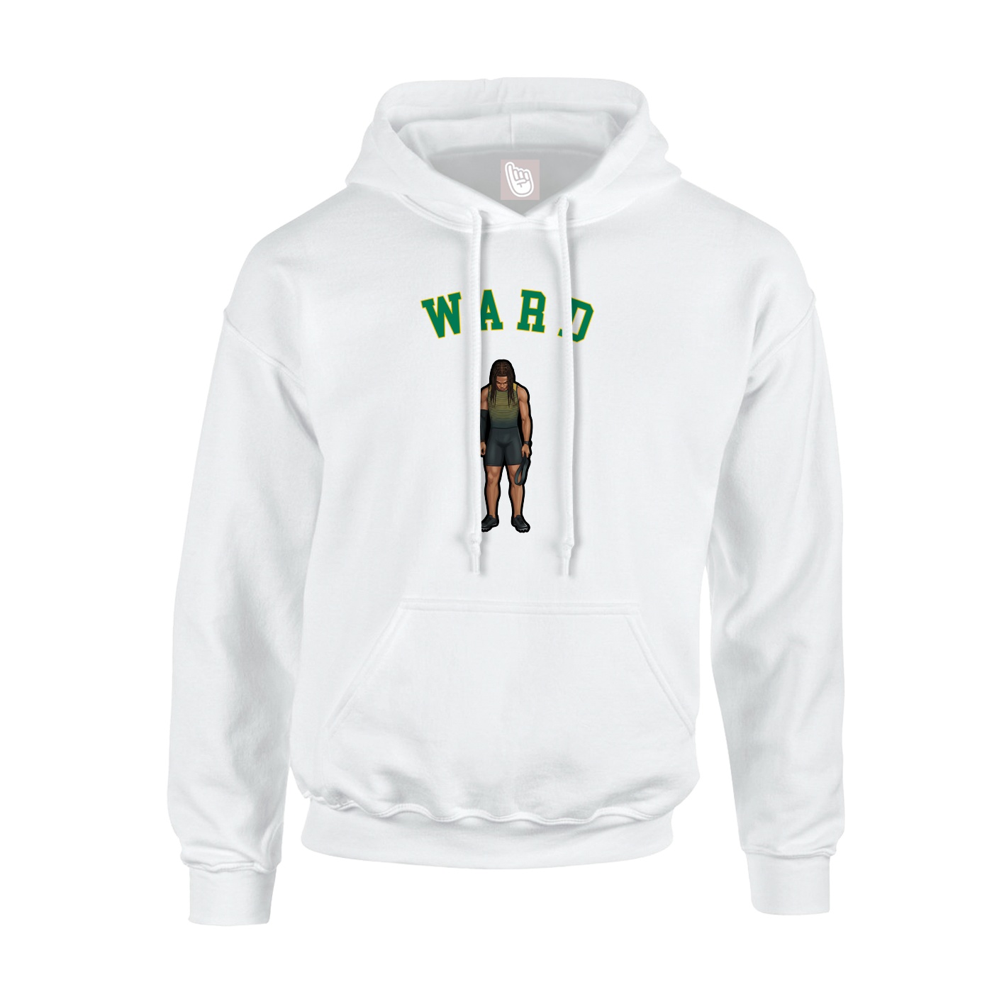 Hoodie — Shirsey Arch in White