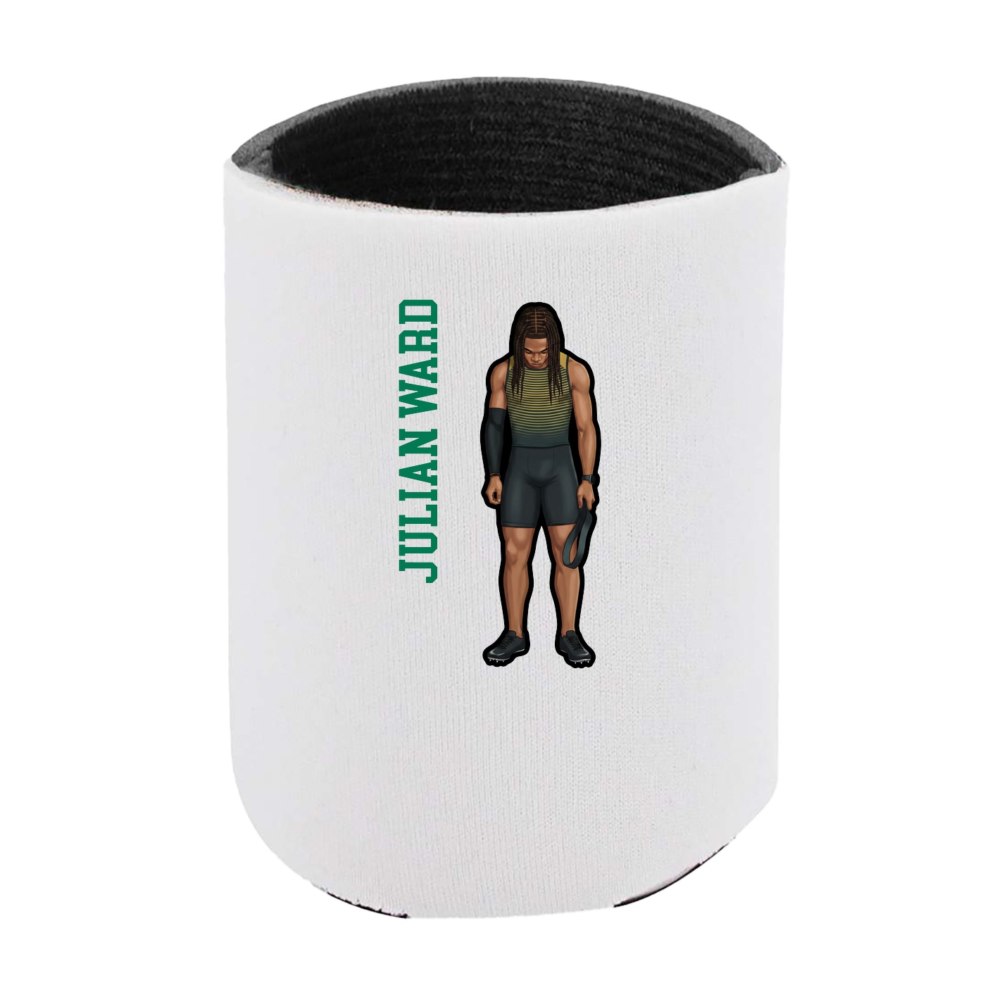 Can Holder — Name Vertical in White
