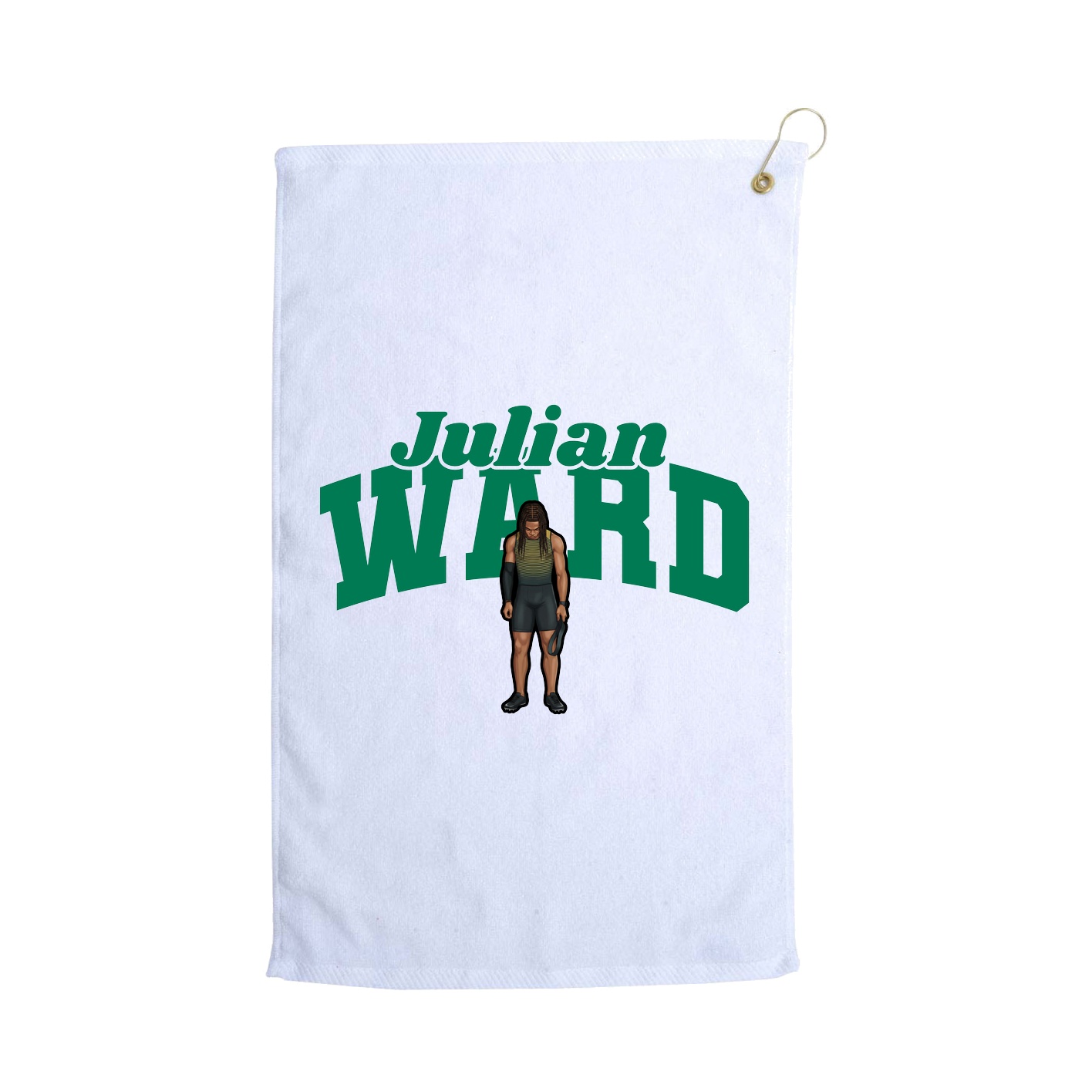 Golf Towel — Signature Arch in White