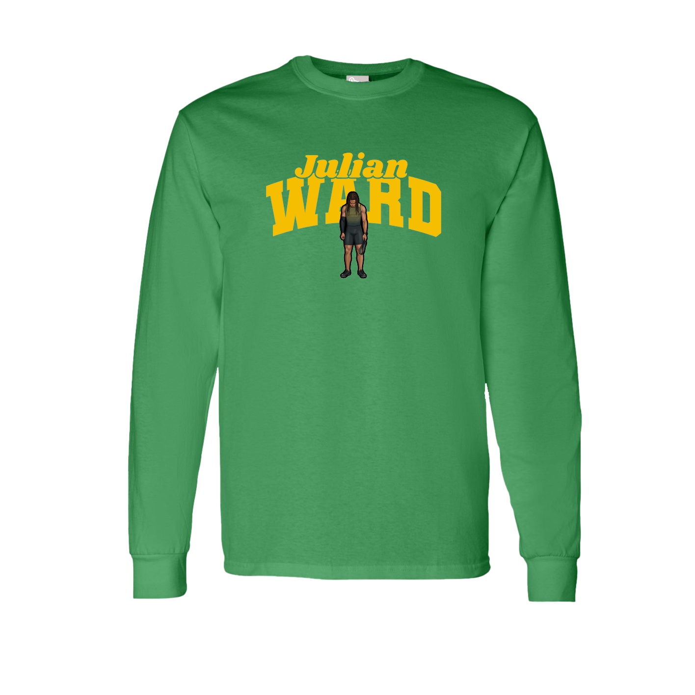 Long Sleeve Tee — Signature Arch in Green