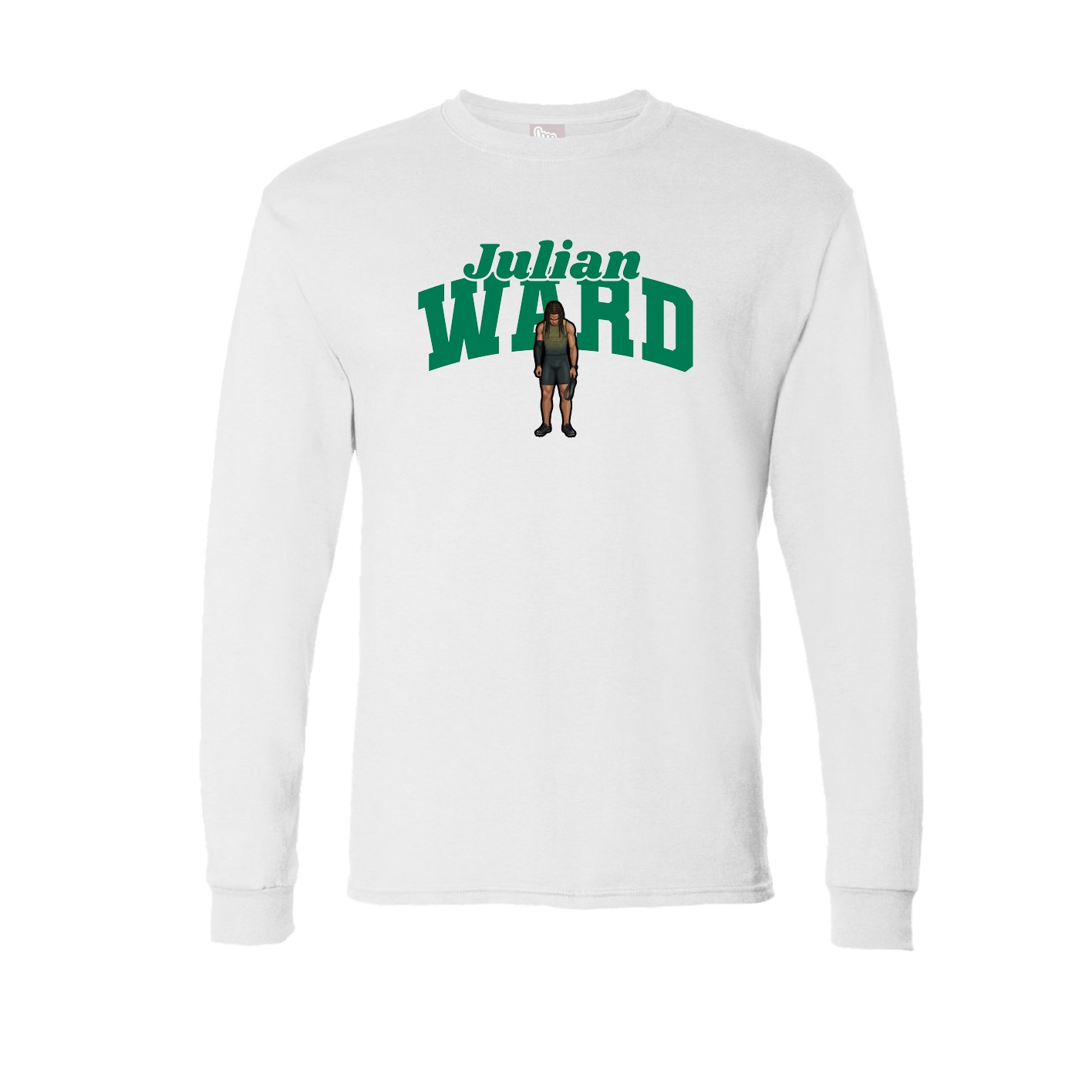 Long Sleeve Tee — Signature Arch in White