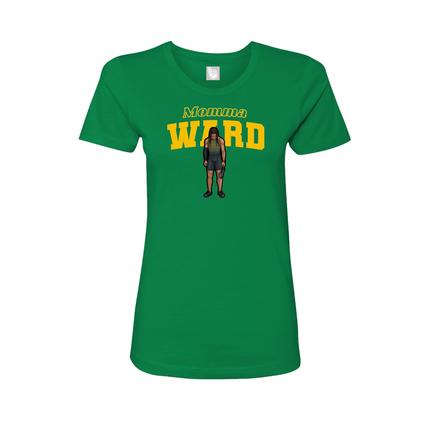 Womens Tee — Mothers Day Block in Green