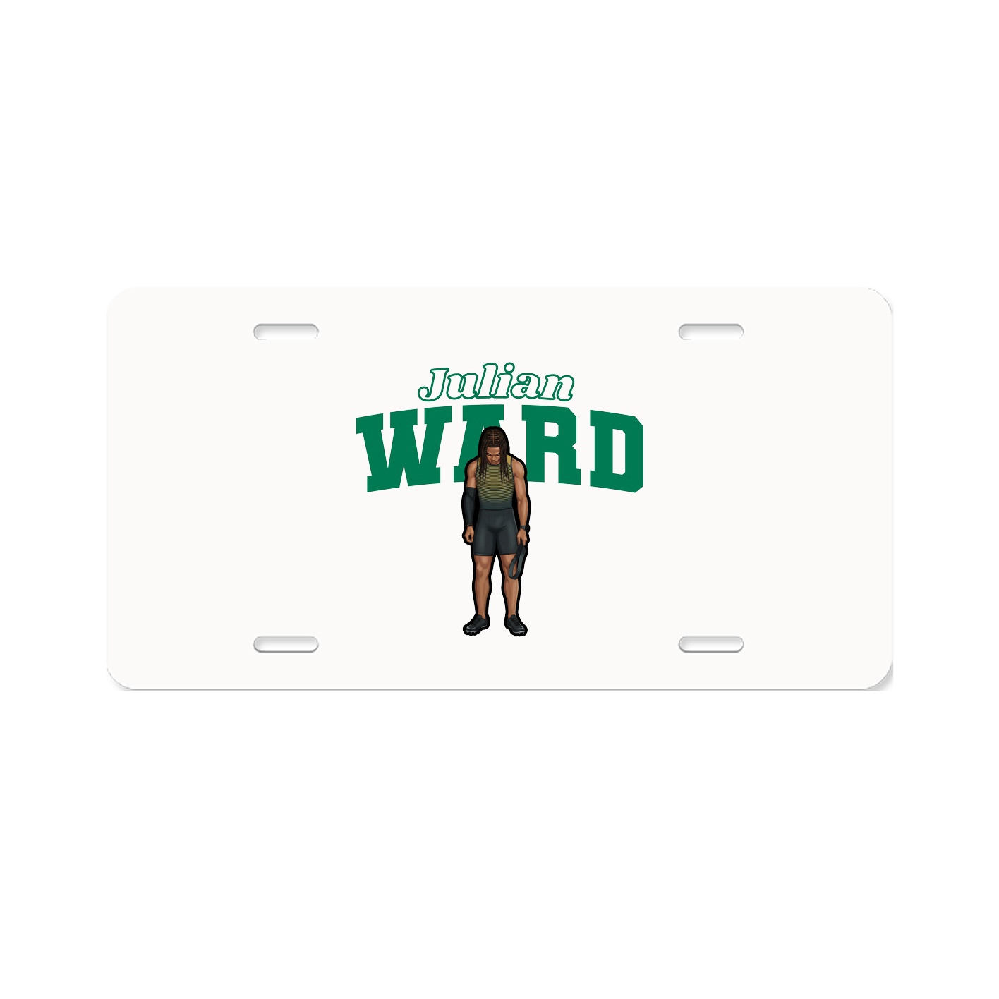 License Plate — Name Arch in Classic