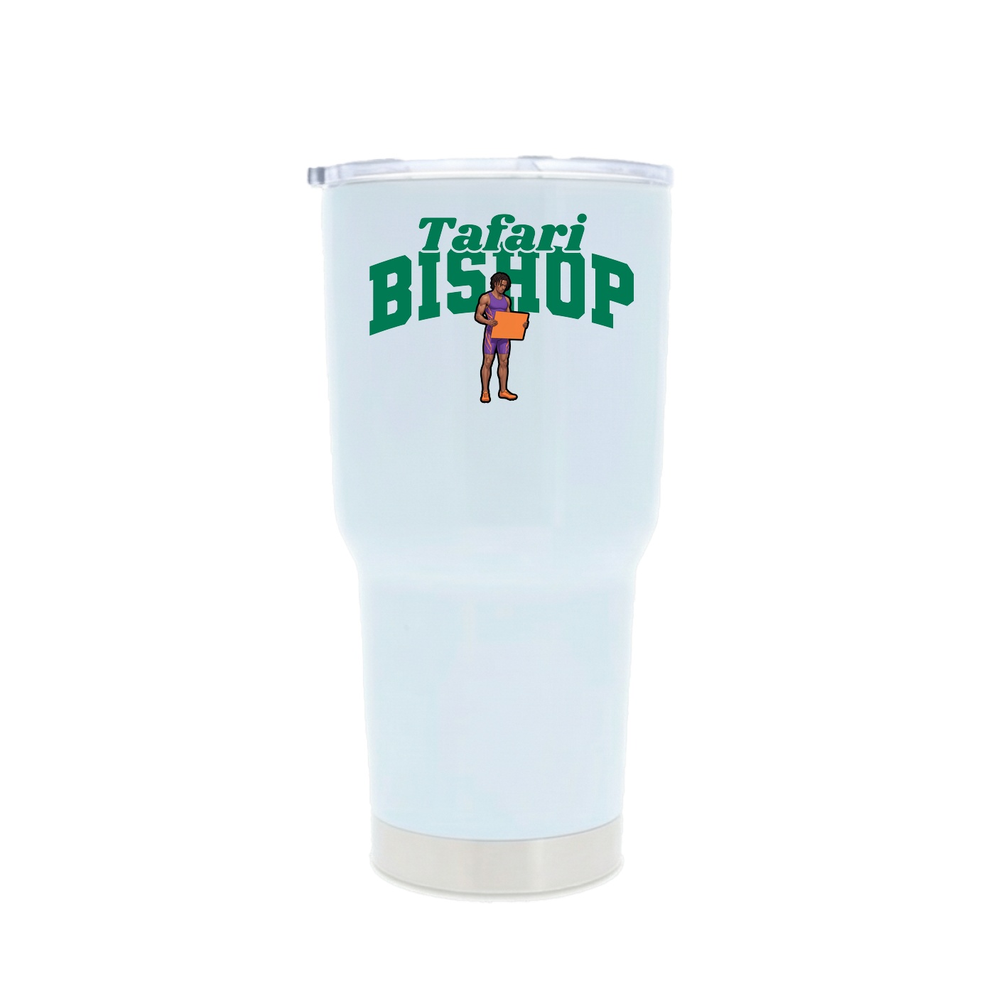 30oz Stainless Steel Tumbler — Signature Arch in White