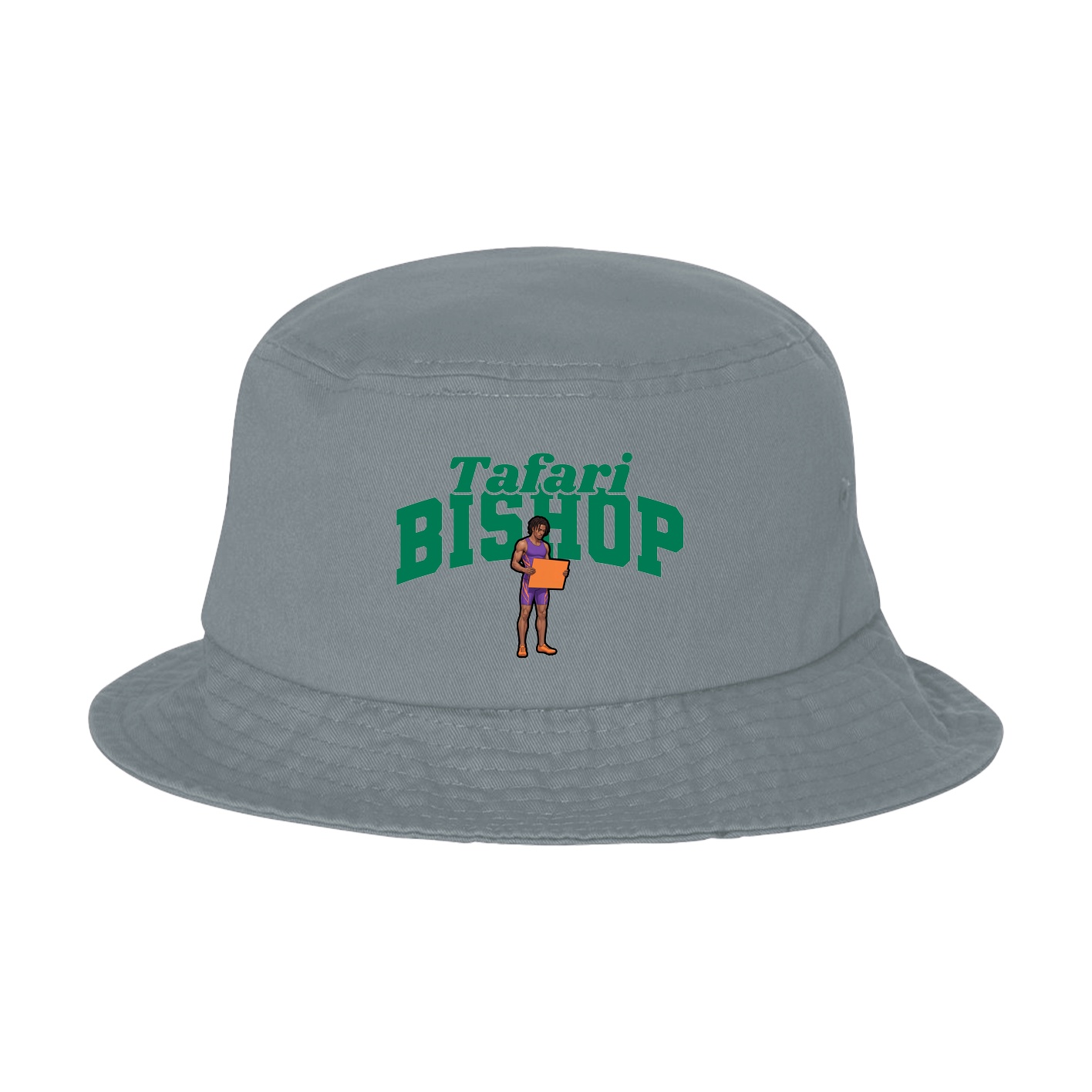 Bucket Cap — Signature Arch in Grey