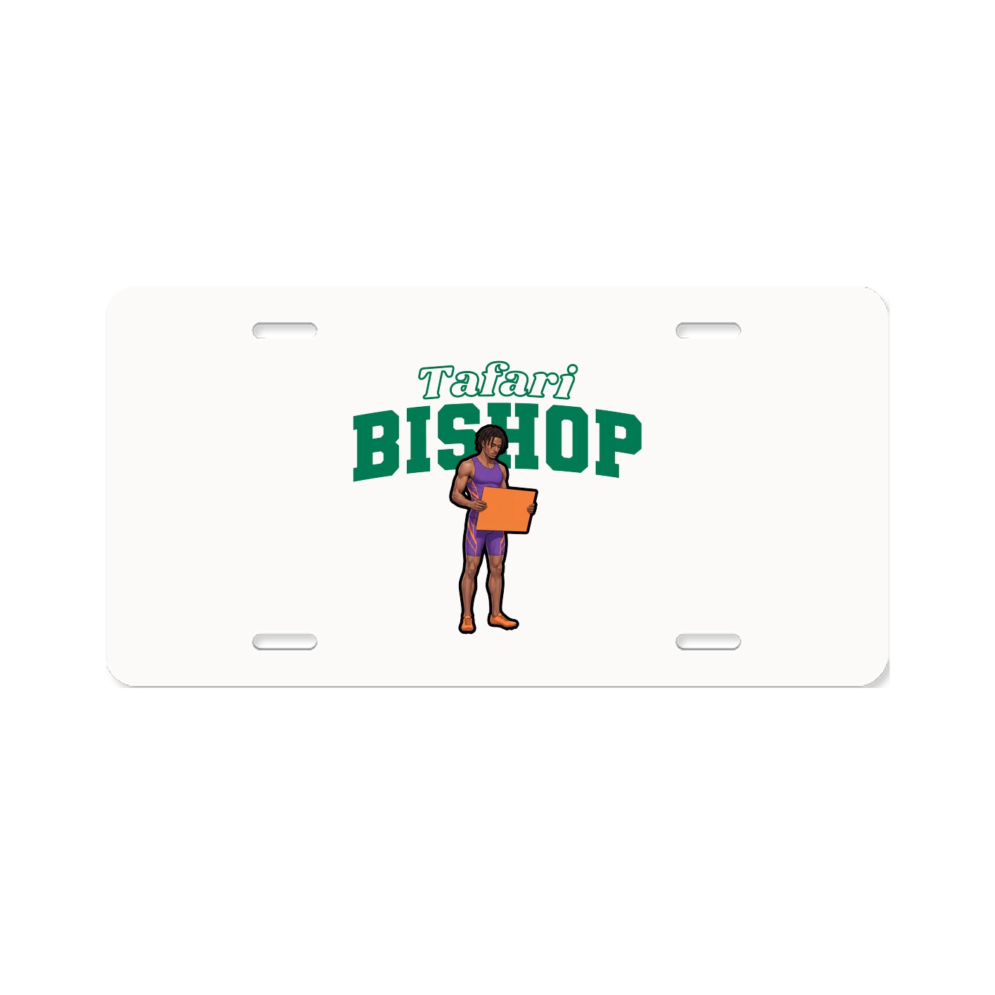 License Plate — Name Arch in Classic